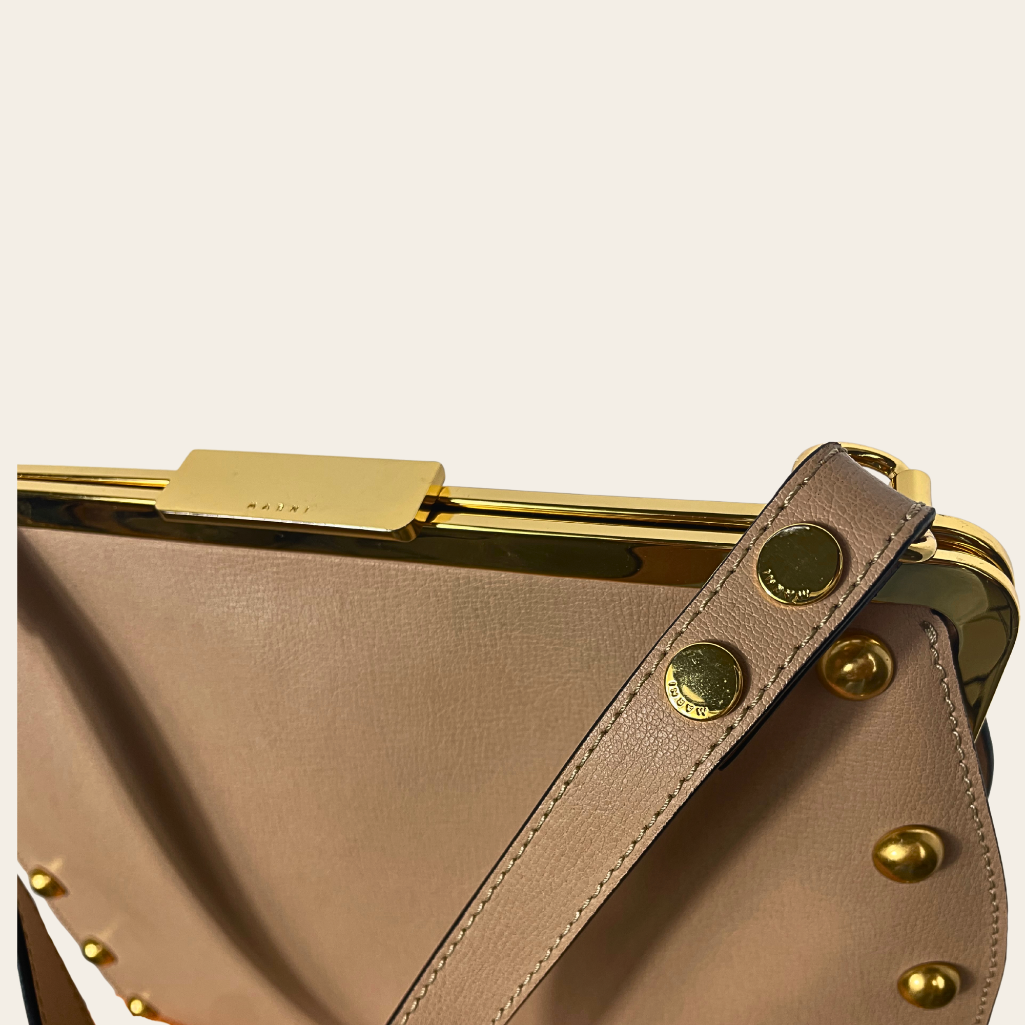 MARNI - Sac Frame Stud Leather Bag