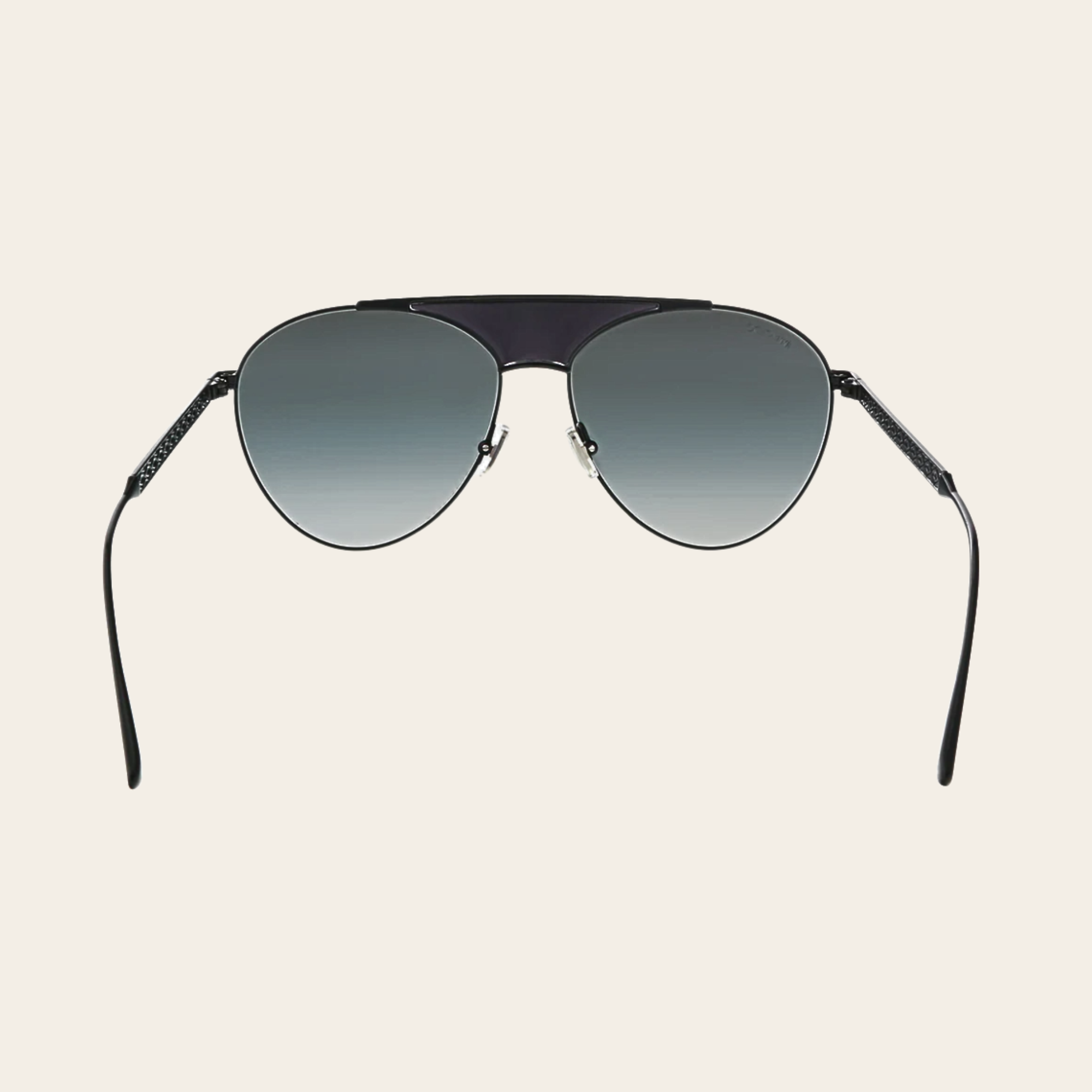 JIMMY CHOO-AVE/S 807 Black Aviator Sunglasses