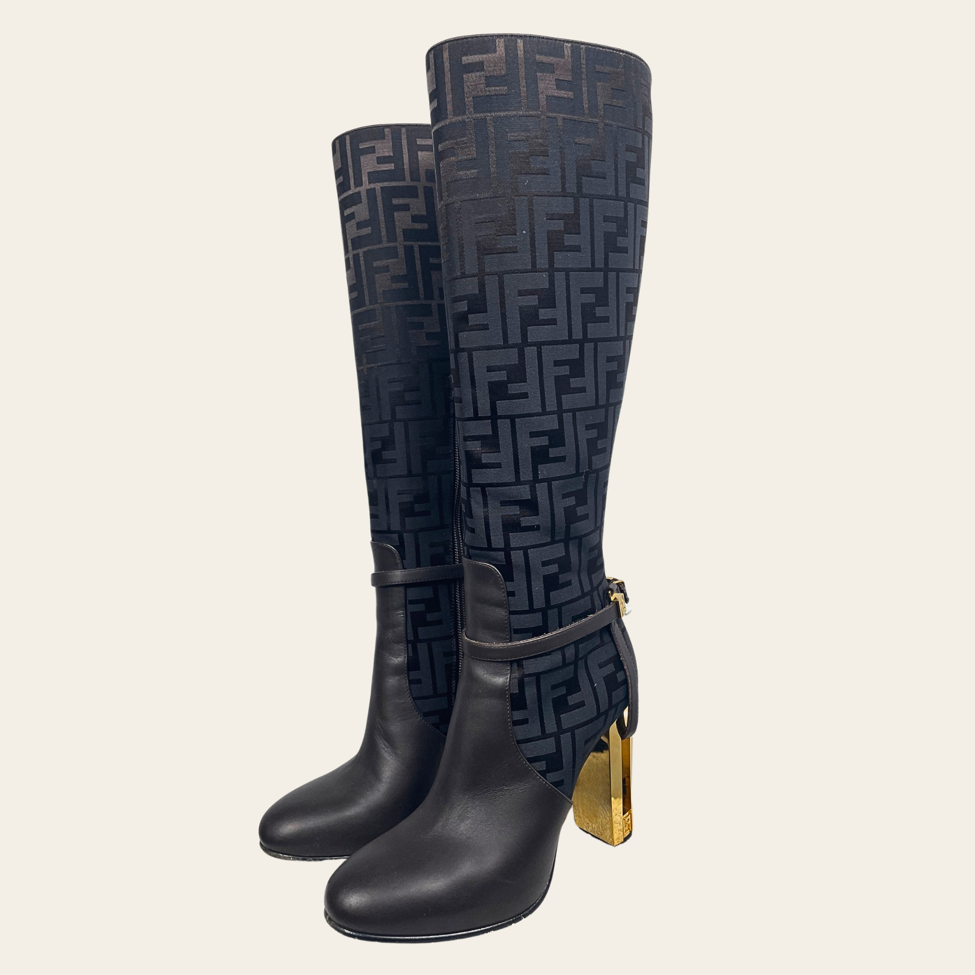FENDI - FF Vertigo Knee-High Boots