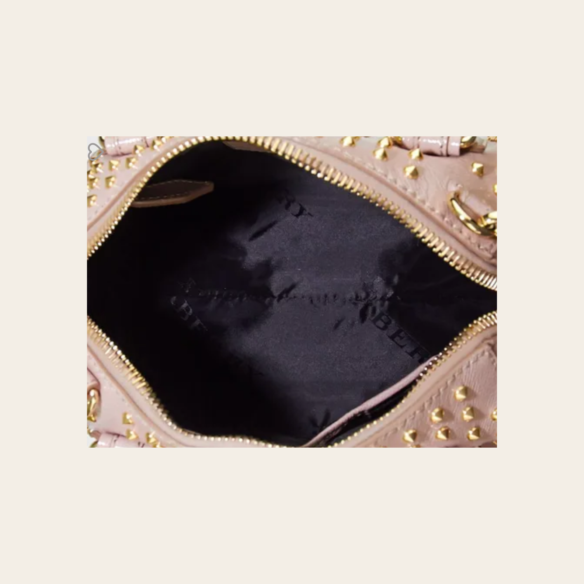 Burberry - Patent Calfskin Studded Bowler Bag “Oyster Pink”