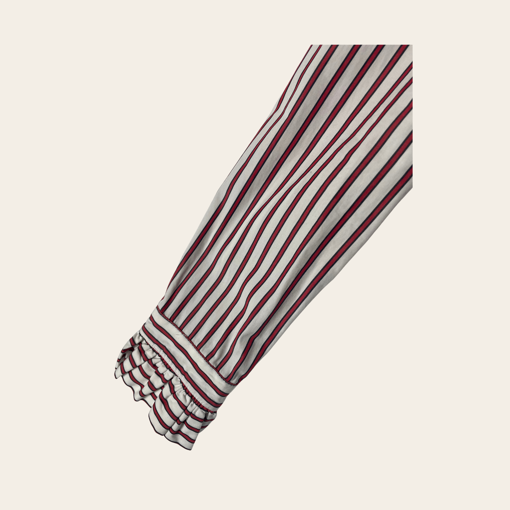 CLAUDIE PIERLOT - Chemise Rayée à Col Volant, S