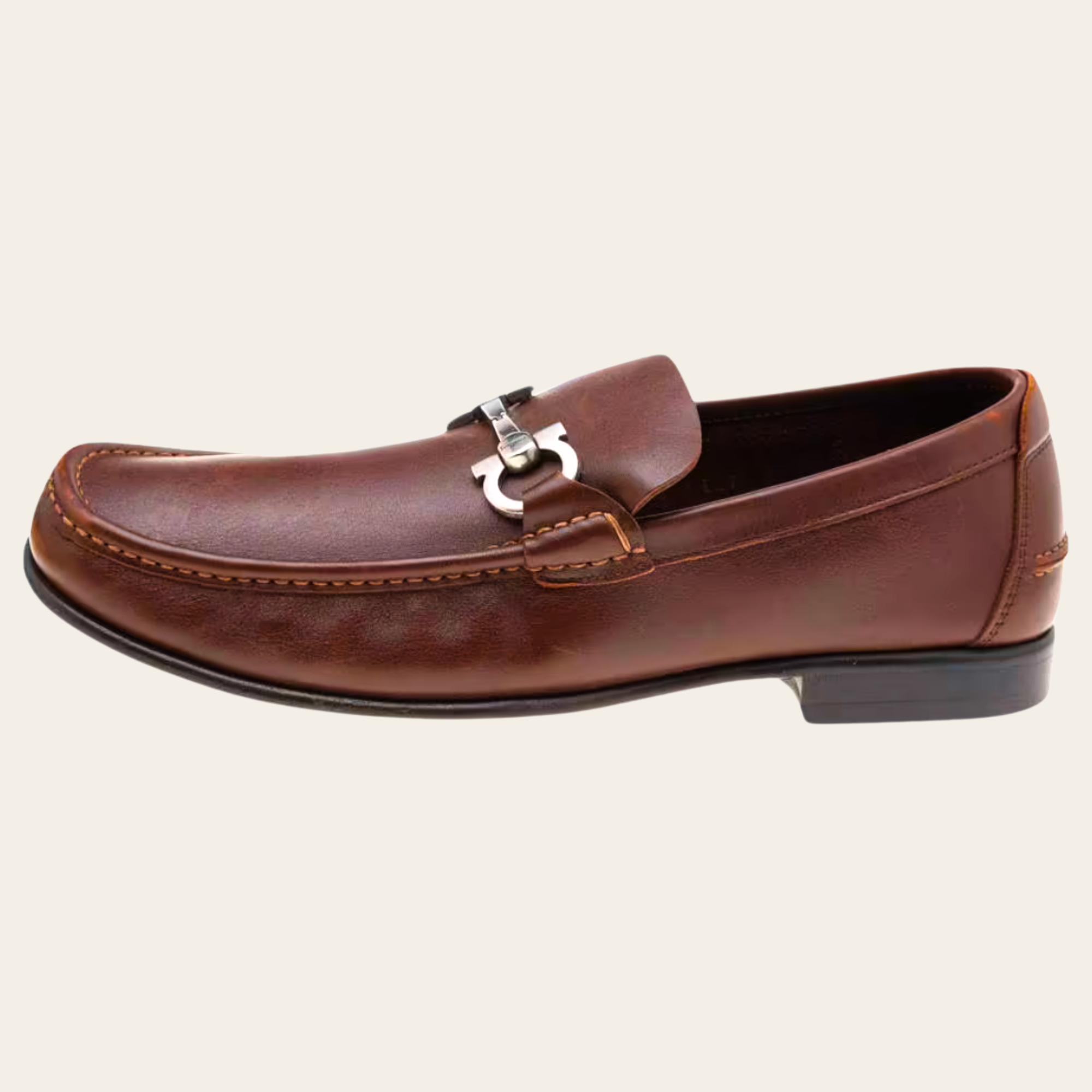 Salvatore Ferragamo - Gancini Leather Loafers, 39