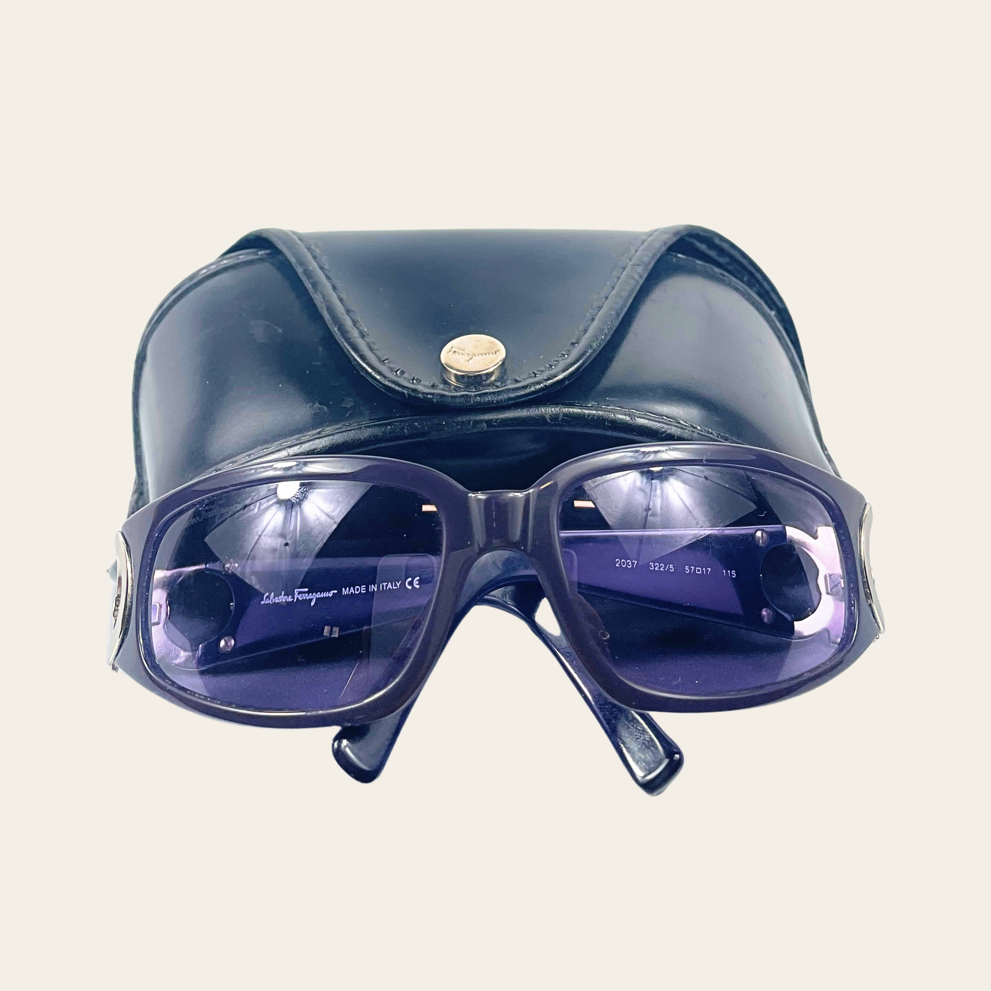 Salvatore Ferragamo - Gancini Shield Sunglasses