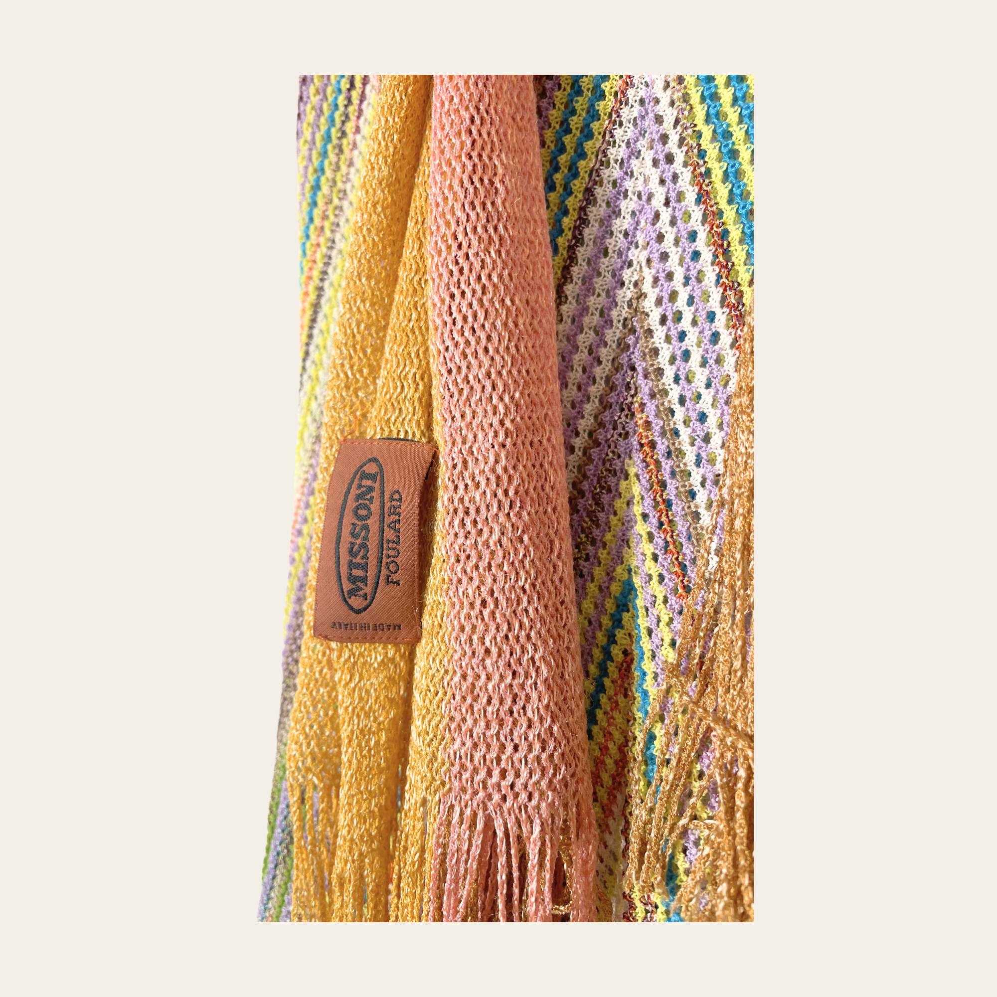 Missoni - Zigzag Metallic Knit Dress & Scarf Set Small/Médium