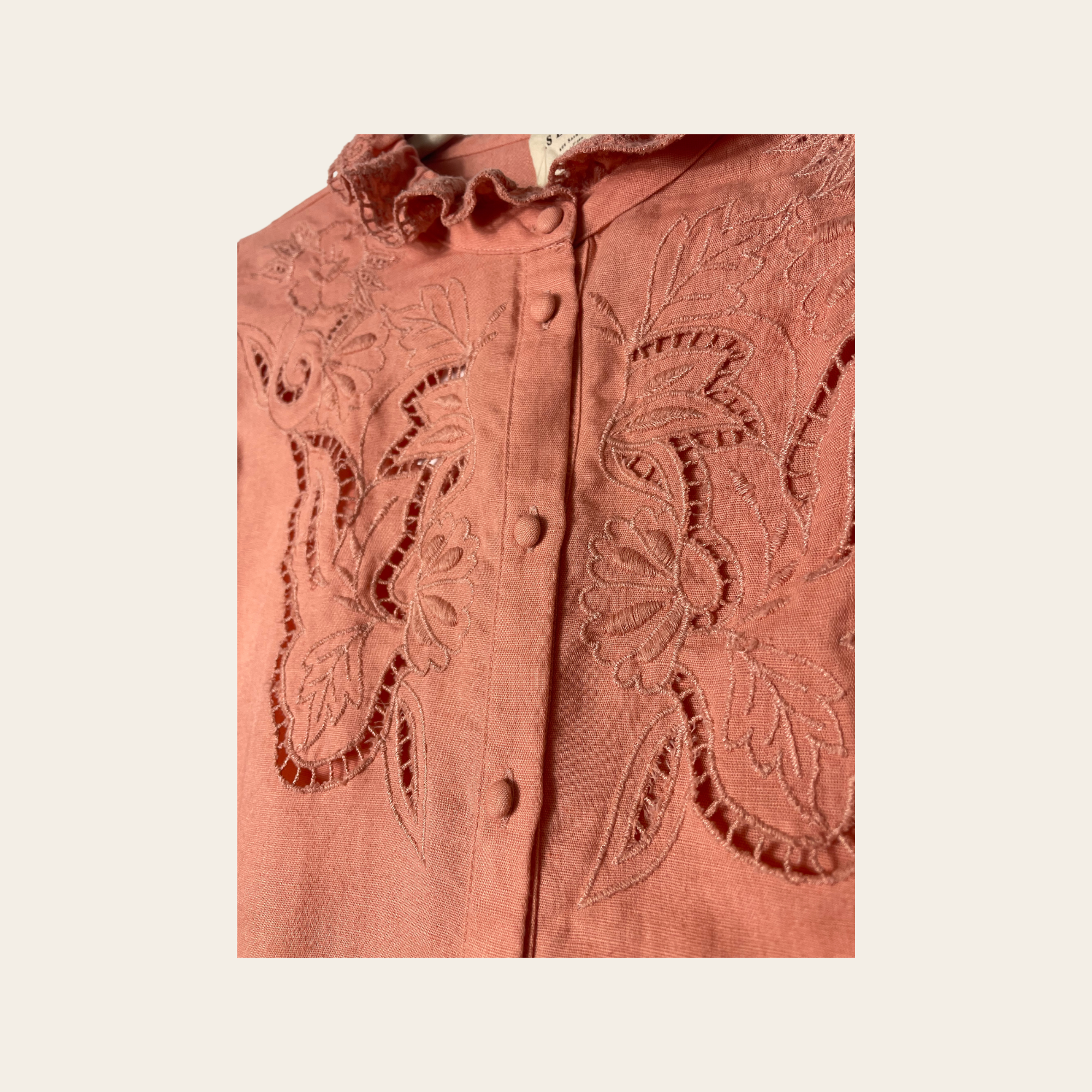 Sézane - Blouse Romy Brodée, M