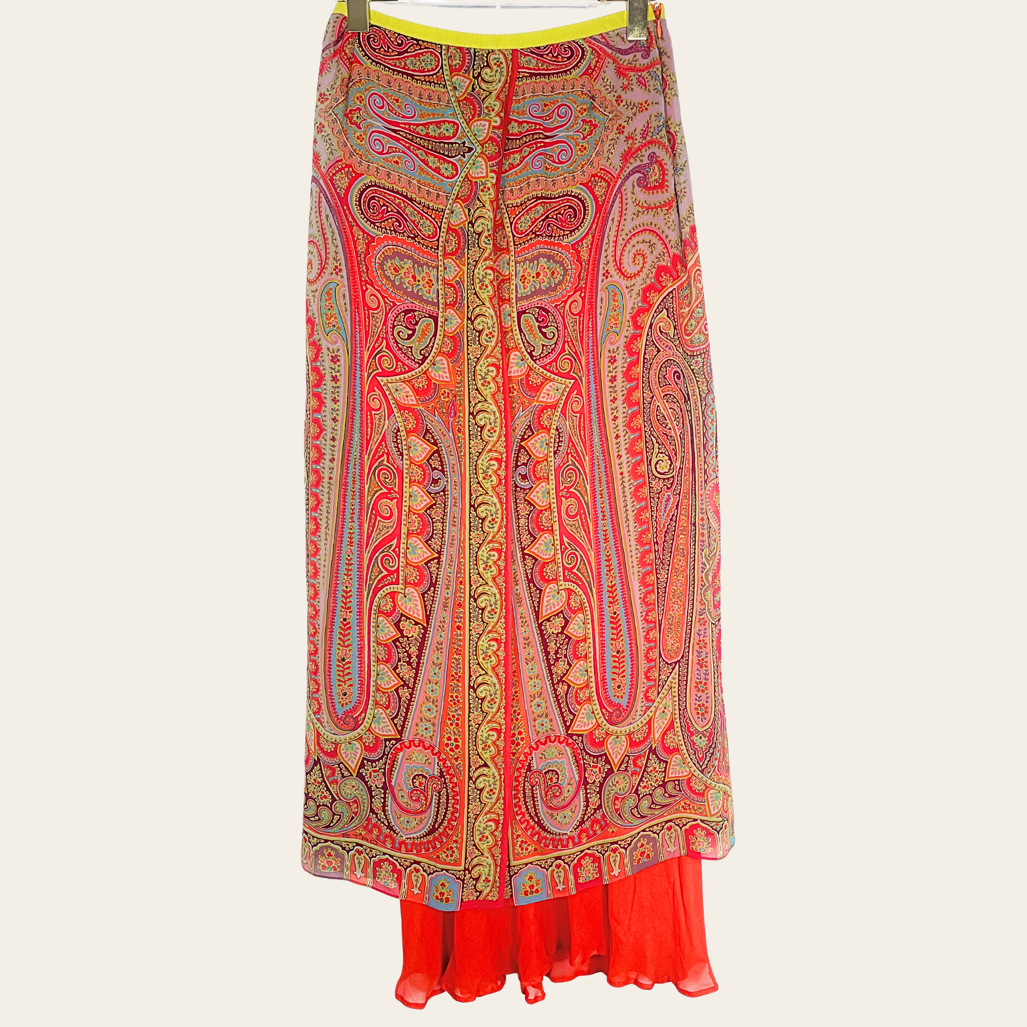 Etro Milano - Jupe Longue Paisley en Soie S/M