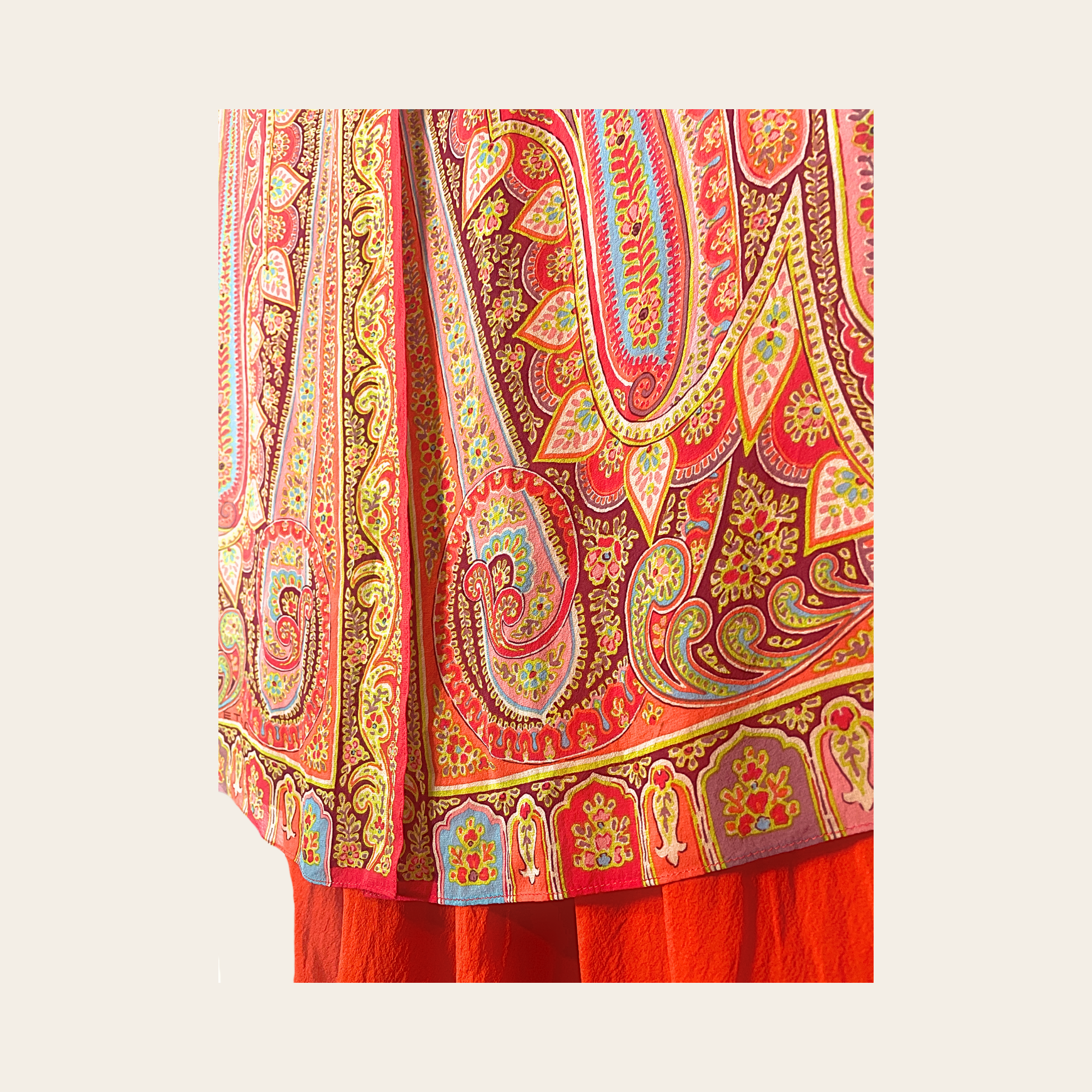 Etro Milano - Jupe Longue Paisley en Soie S/M