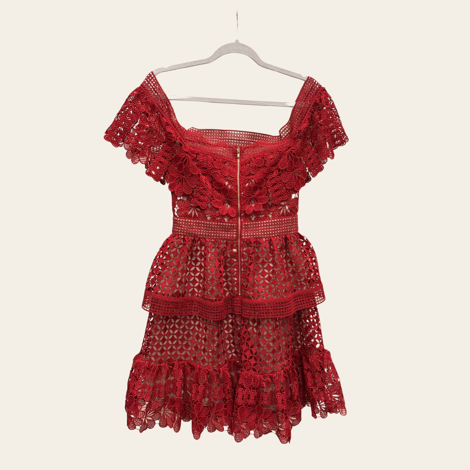 SELF-PORTRAIT - Azaelea Lace Mini Dress XS
