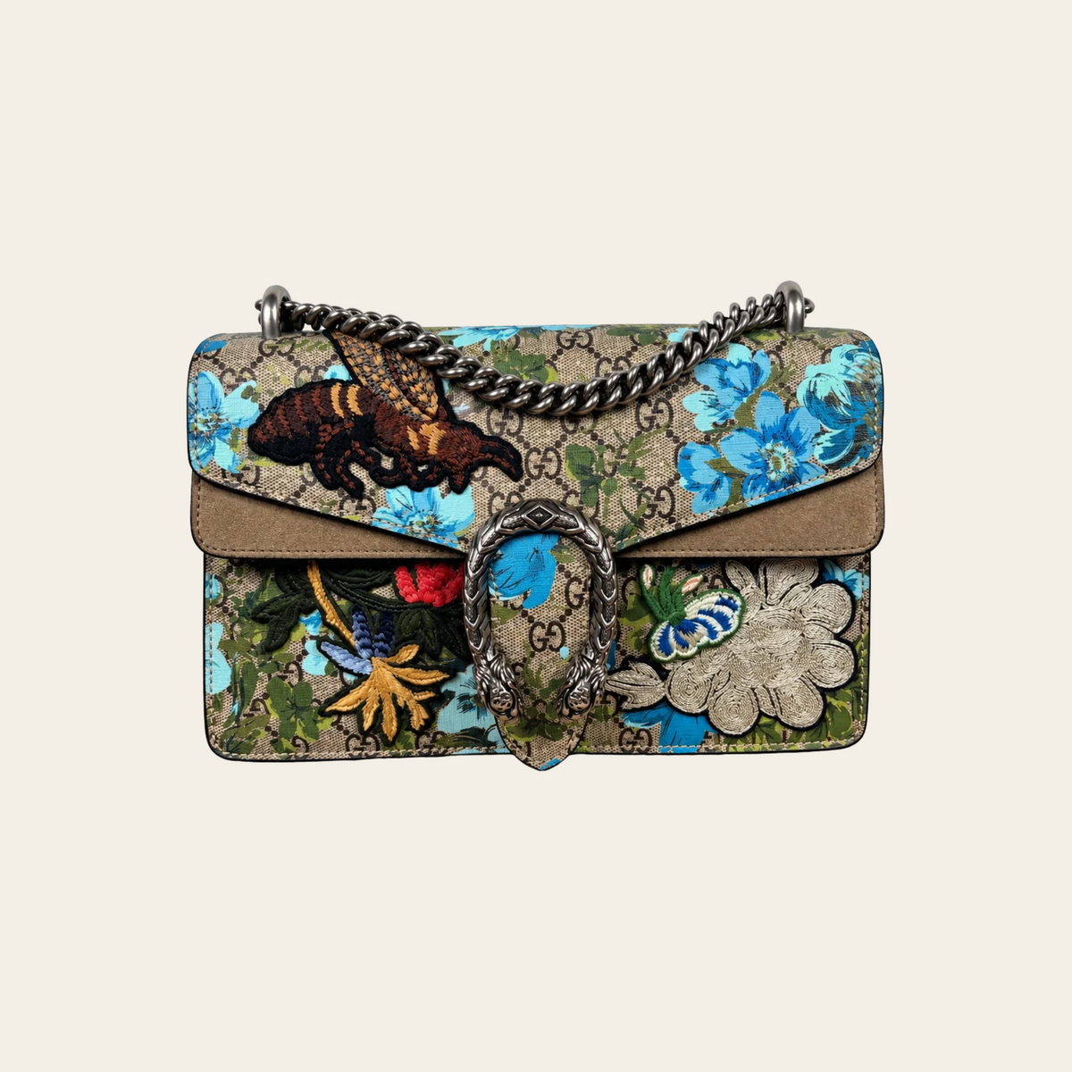 GUCCI — Sac Dionysus GG Supreme Blooms à broderies florales et abeille ÉDITION SPÉCIALE