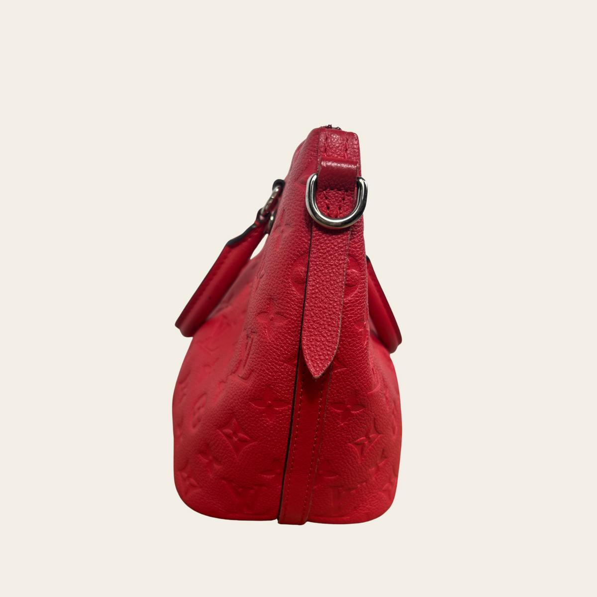 LOUIS VUITTON — Sac Mazarine PM en cuir Monogram Empreinte rouge Cerise