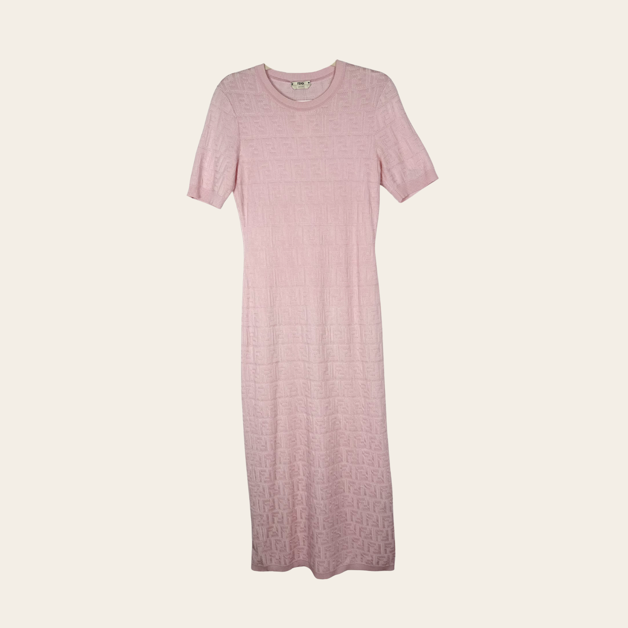 Robe en maille FF Signature Fendi, Taille L (IT 46 / FR 42 / UK 14))