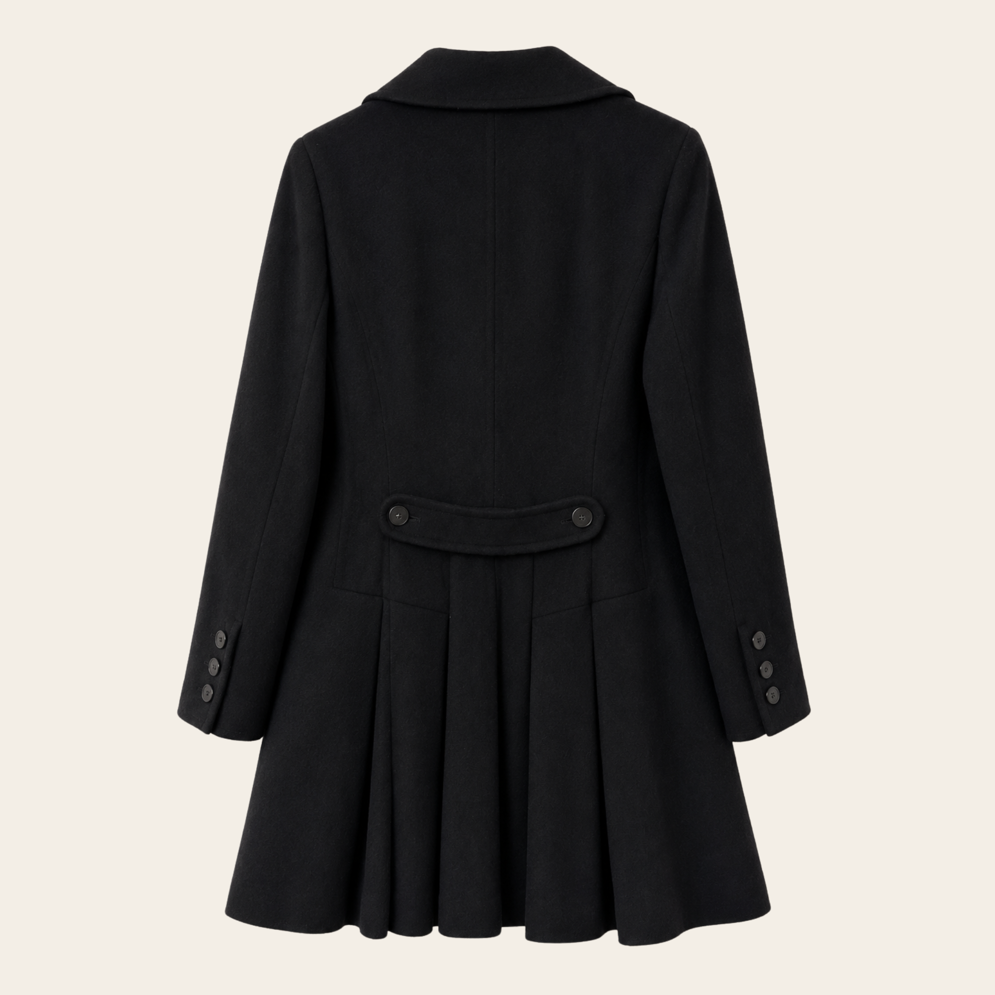 CHANEL – Manteau Four-Pocket en Cachemire à Boutons CC, Taille 40