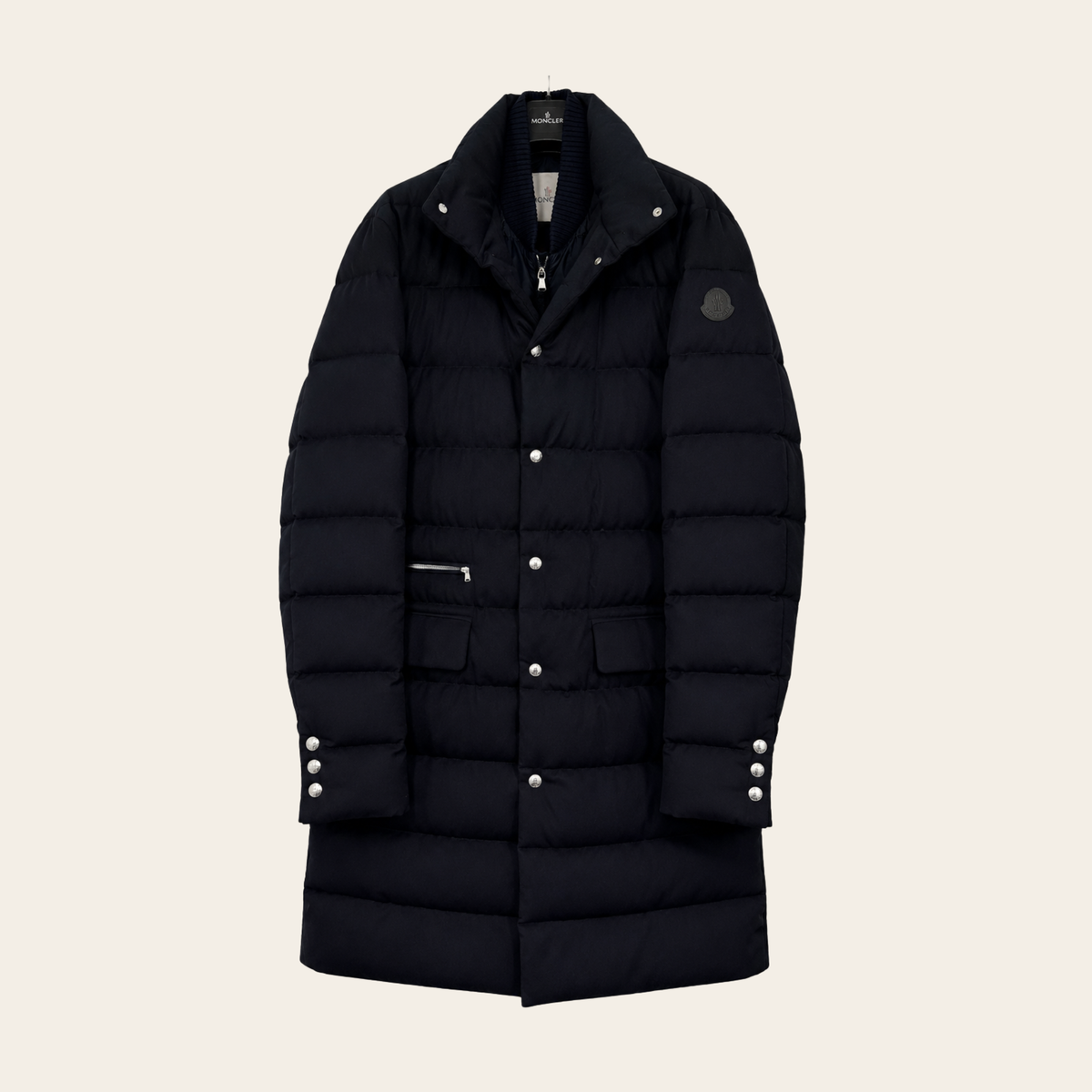 MONCLER – Chereau Giubbotto Long Down Coat avec Capuche
