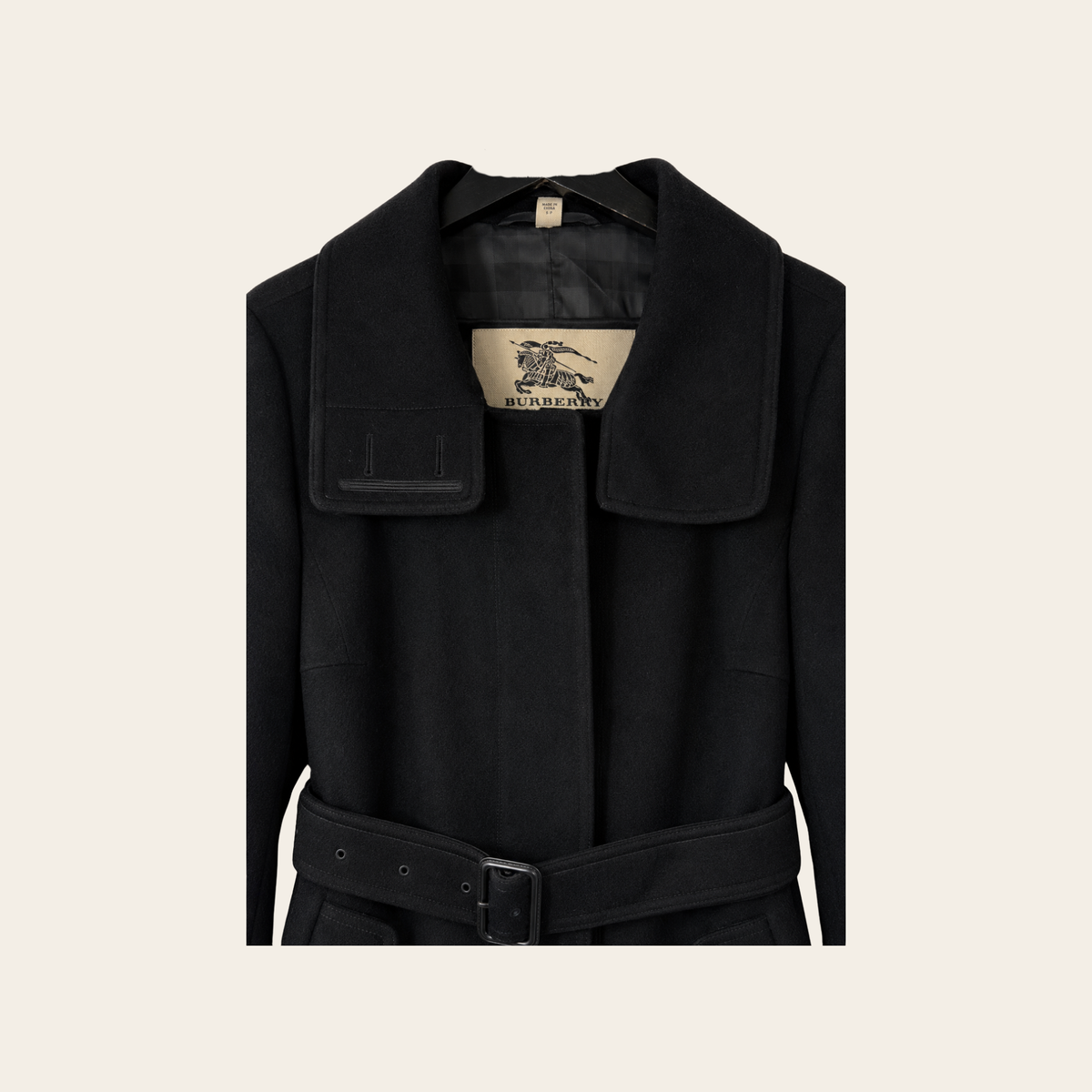 BURBERRY – Manteau Ceinturé Laine & Cachemire