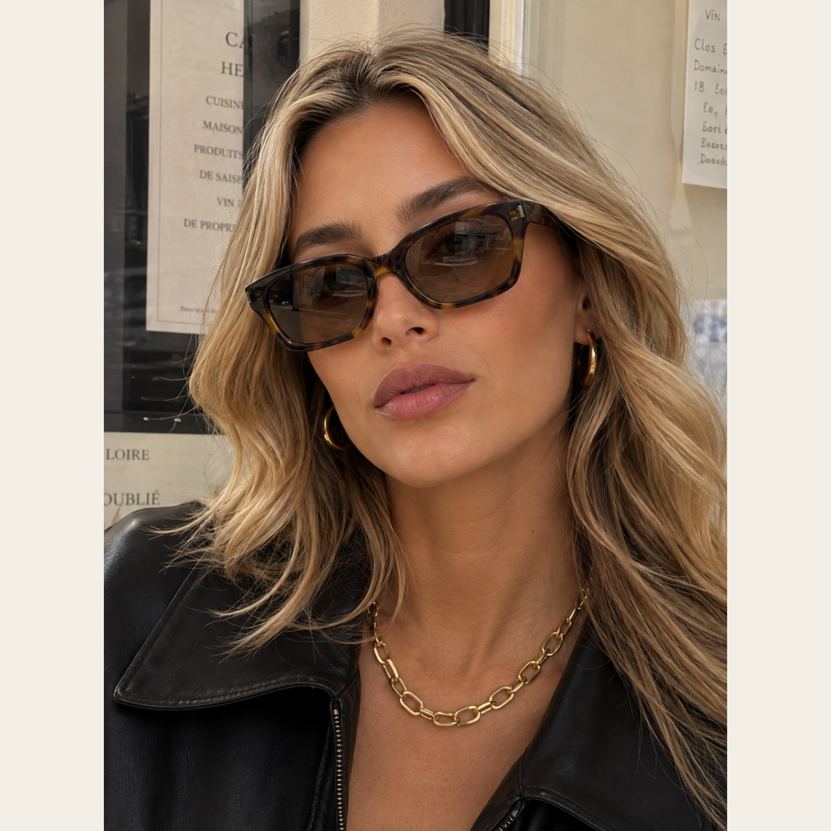 SAINT LAURENT – Lunettes SL 622 en acétate écaille – Marron – Taille  M