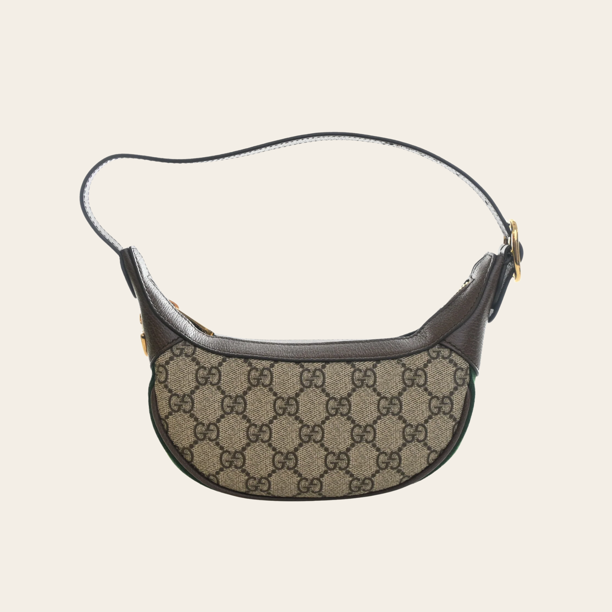 GUCCI — Mini sac hobo Ophidia Half Moon en toile GG Supreme
