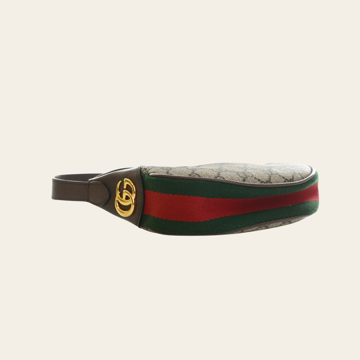 GUCCI — Mini sac hobo Ophidia Half Moon en toile GG Supreme