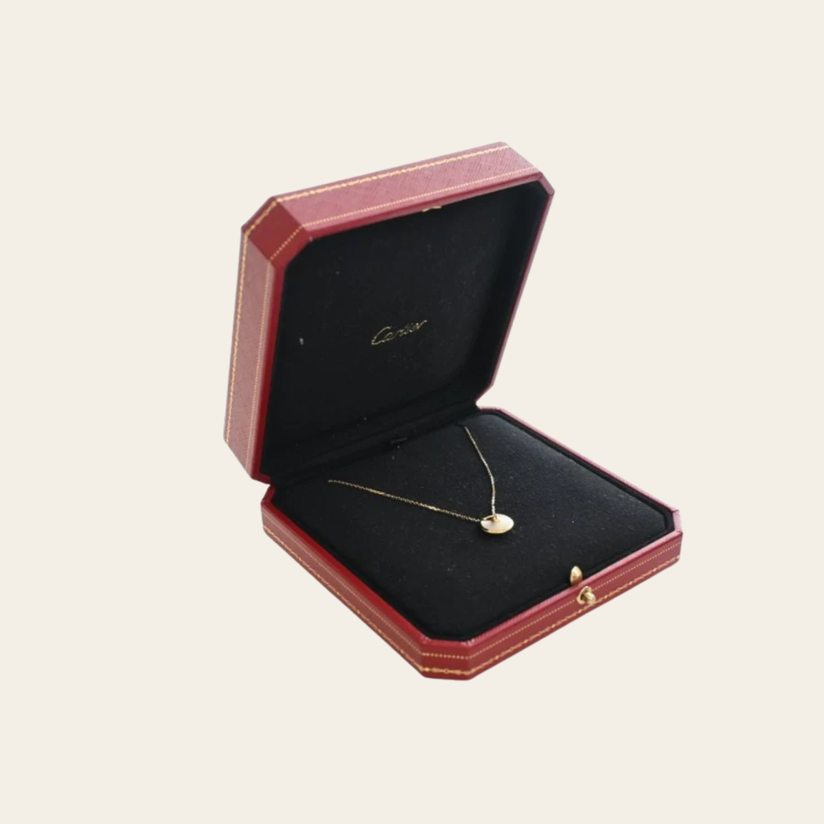 CARTIER — Collier Amulette de Cartier XS en nacre et diamant