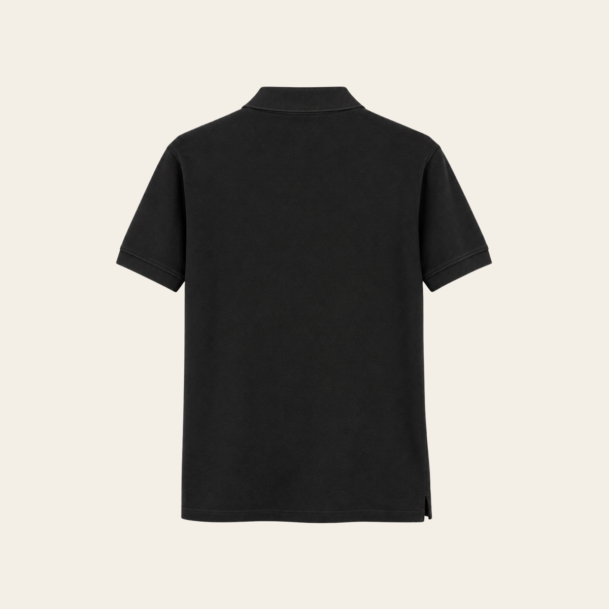 ALEXANDER McQUEEN — Polo noir à écusson Skull brodé, Taille XL