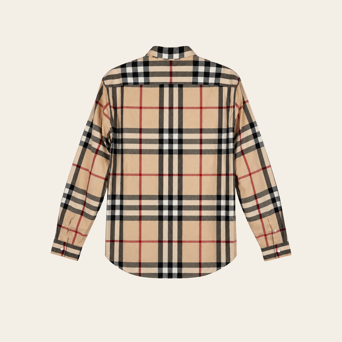 BURBERRY BRIT — Chemise homme Check Archive Beige en coton, Taille L