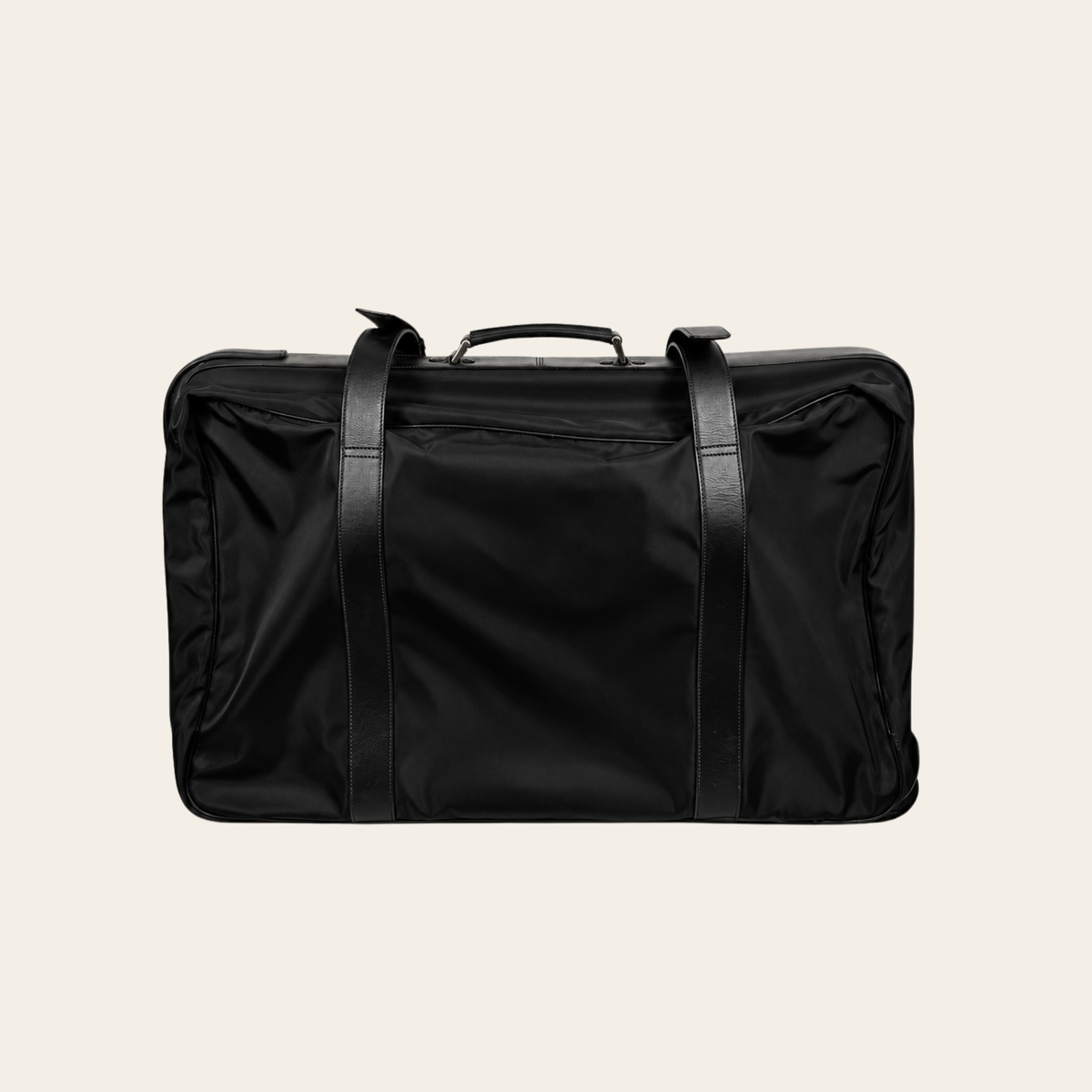 PRADA — Grand porte-habits de voyage Tessuto Nylon noir à finitions en cuir