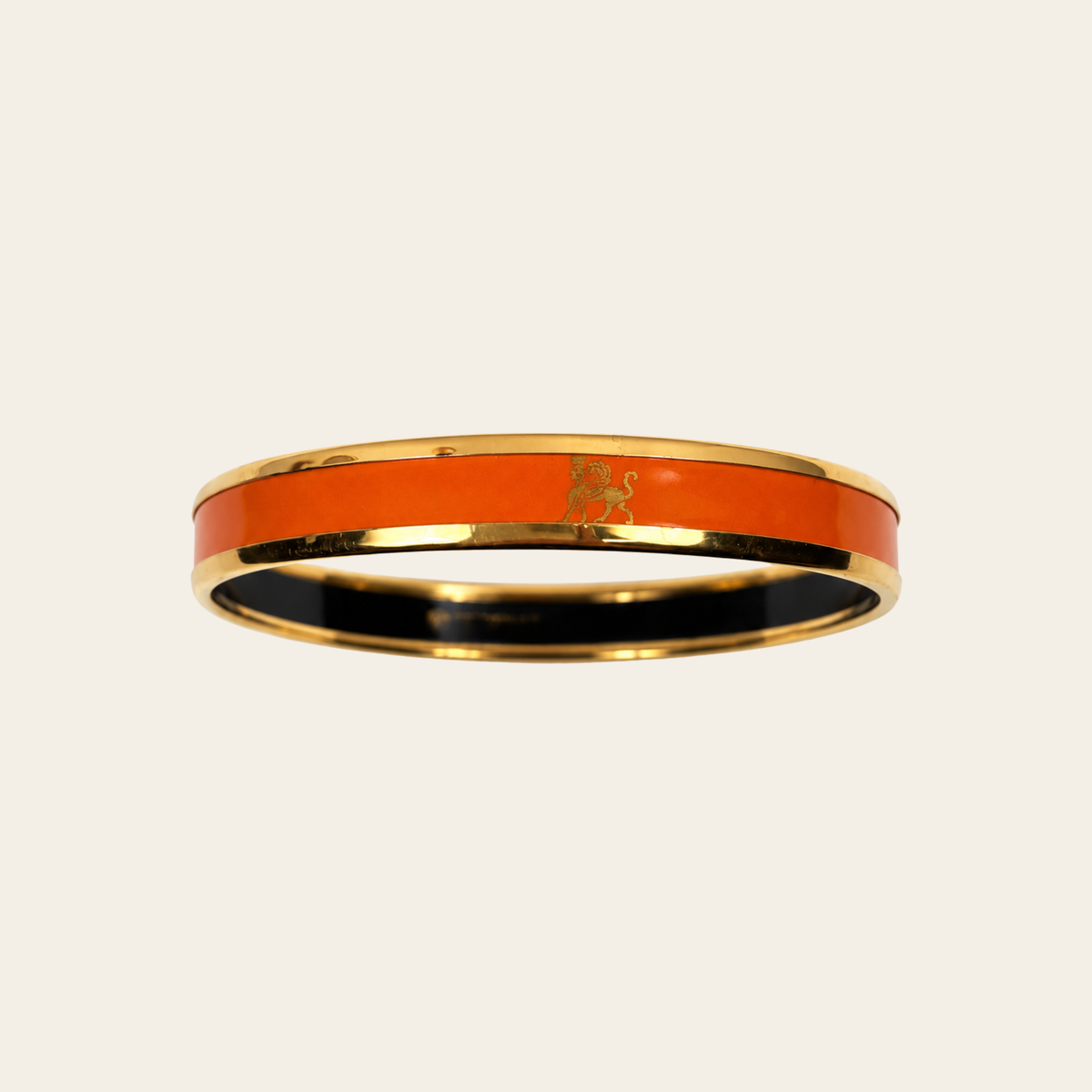 FREYWILLE – Bracelet Mademoiselle à bordure en émail orange mandarine monochrome