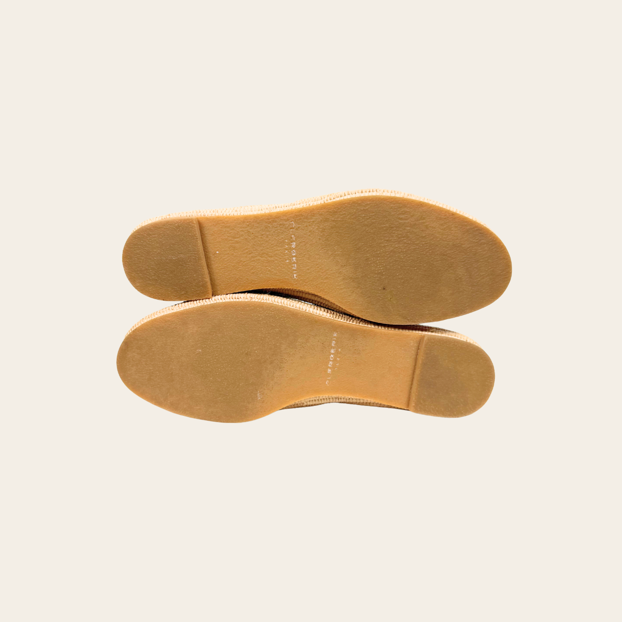 CLERGERIE Paris – Derbies en Raphia et Cuir Façon Crocodile, Taille 39