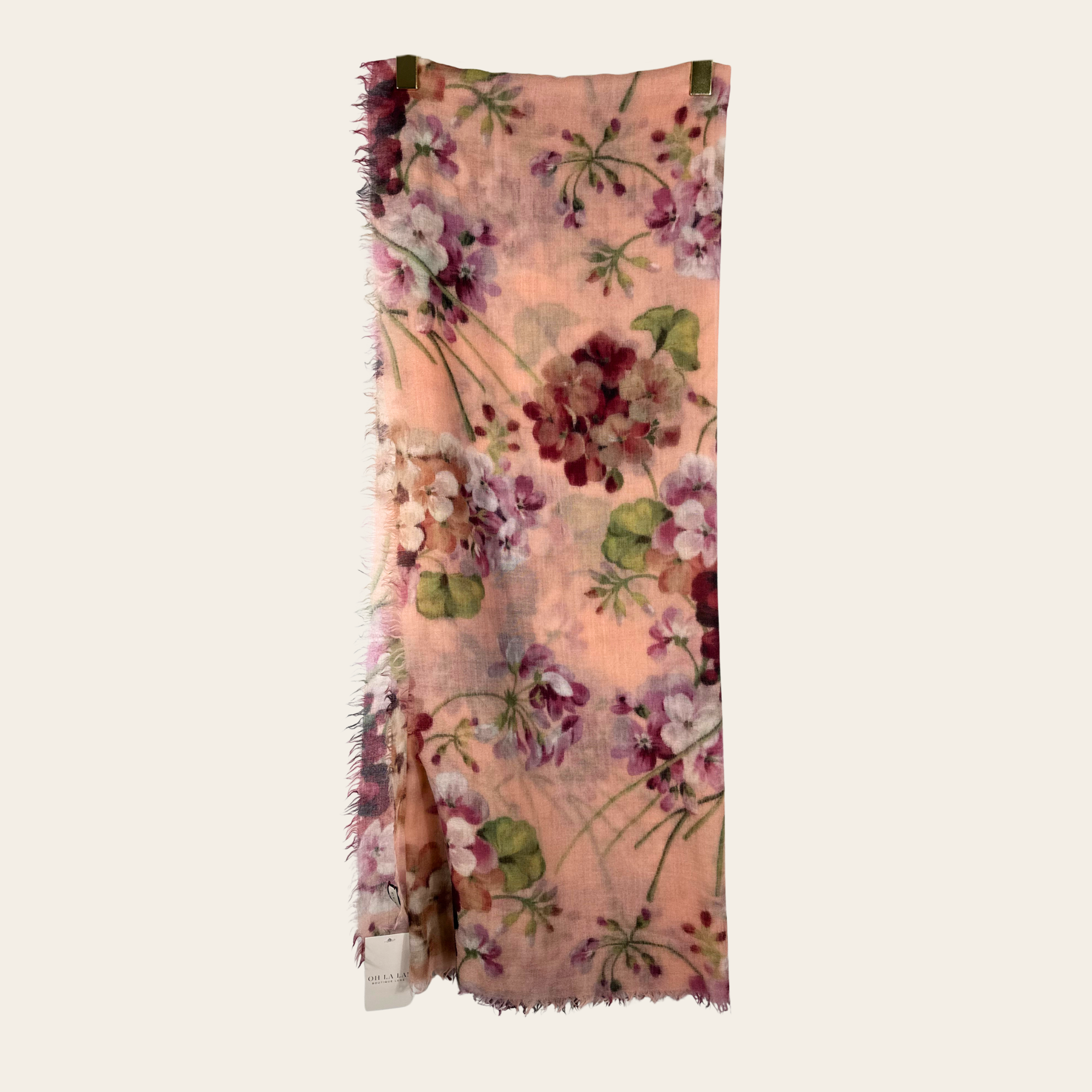 GUCCI – Foulard Flora en Modal et Soie