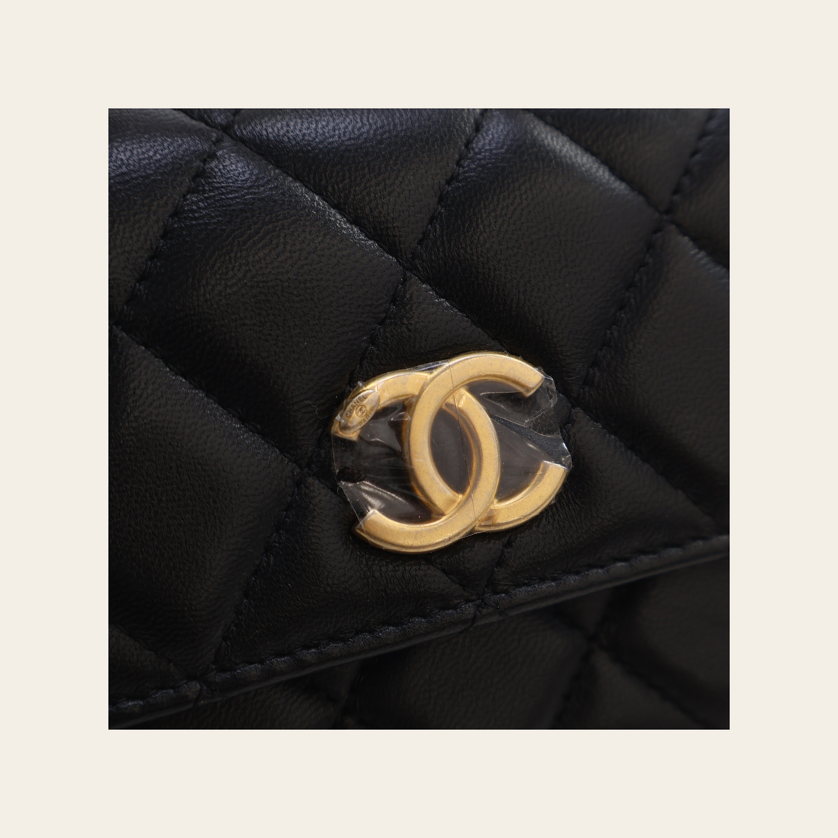 CHANEL – Mini Lambskin Top Handle Flap Bag