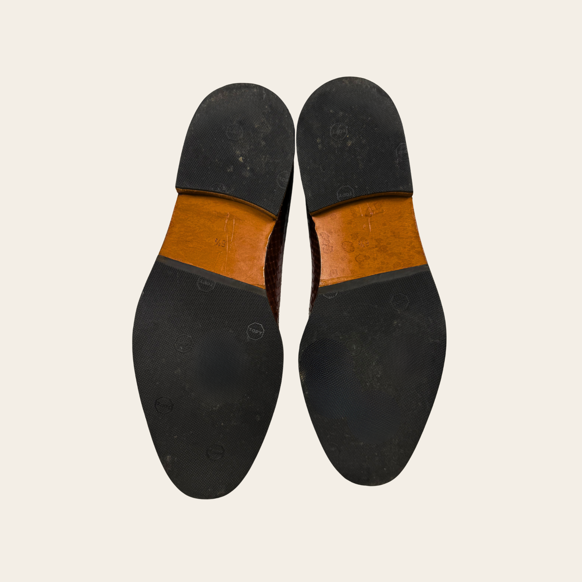 STÉPHANE KÉLIAN Paris – Derbies Oxford en Cuir Tressé, Taille 43.5