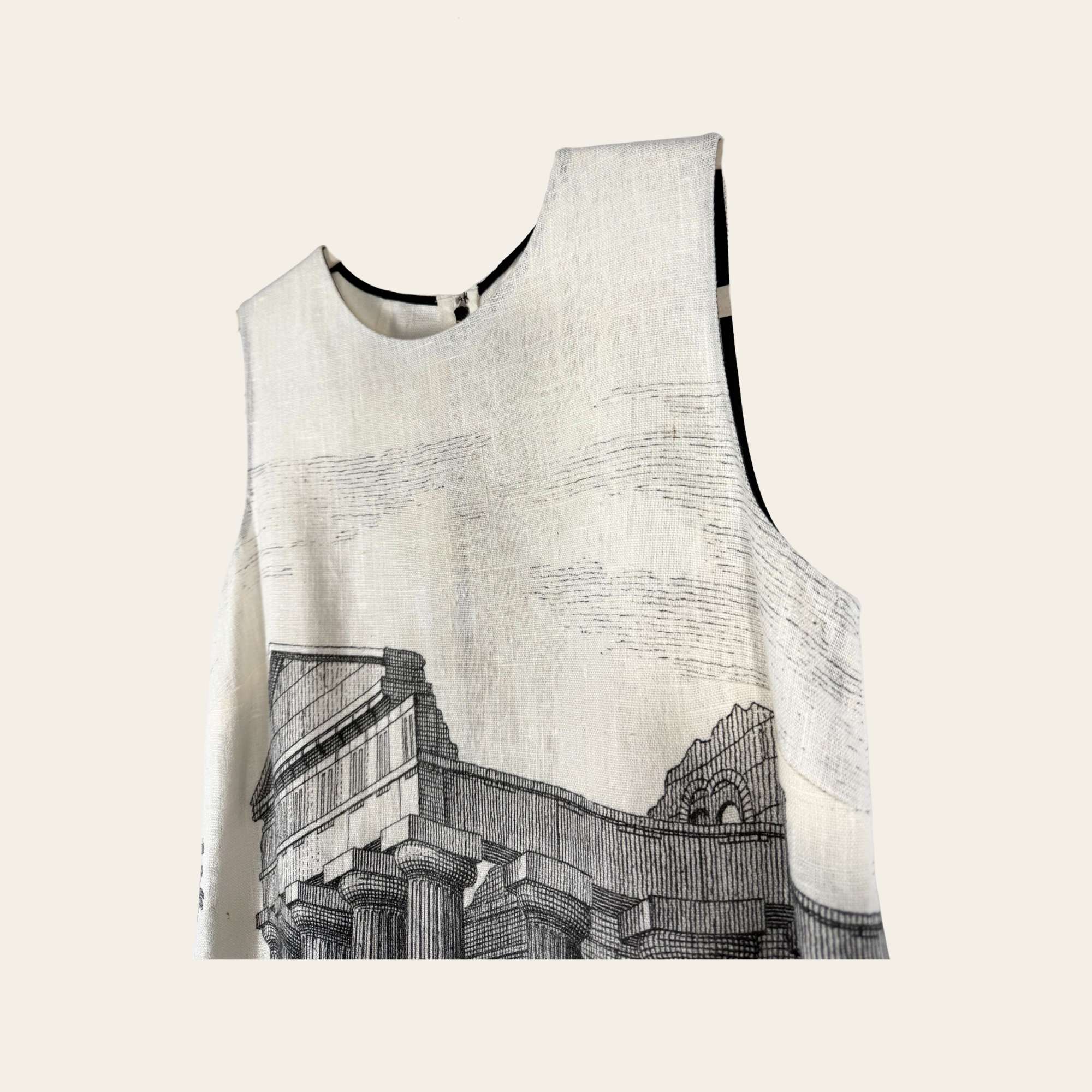 Dolce & Gabbana – Robe Temple Grec Imprimé, IT 40, M