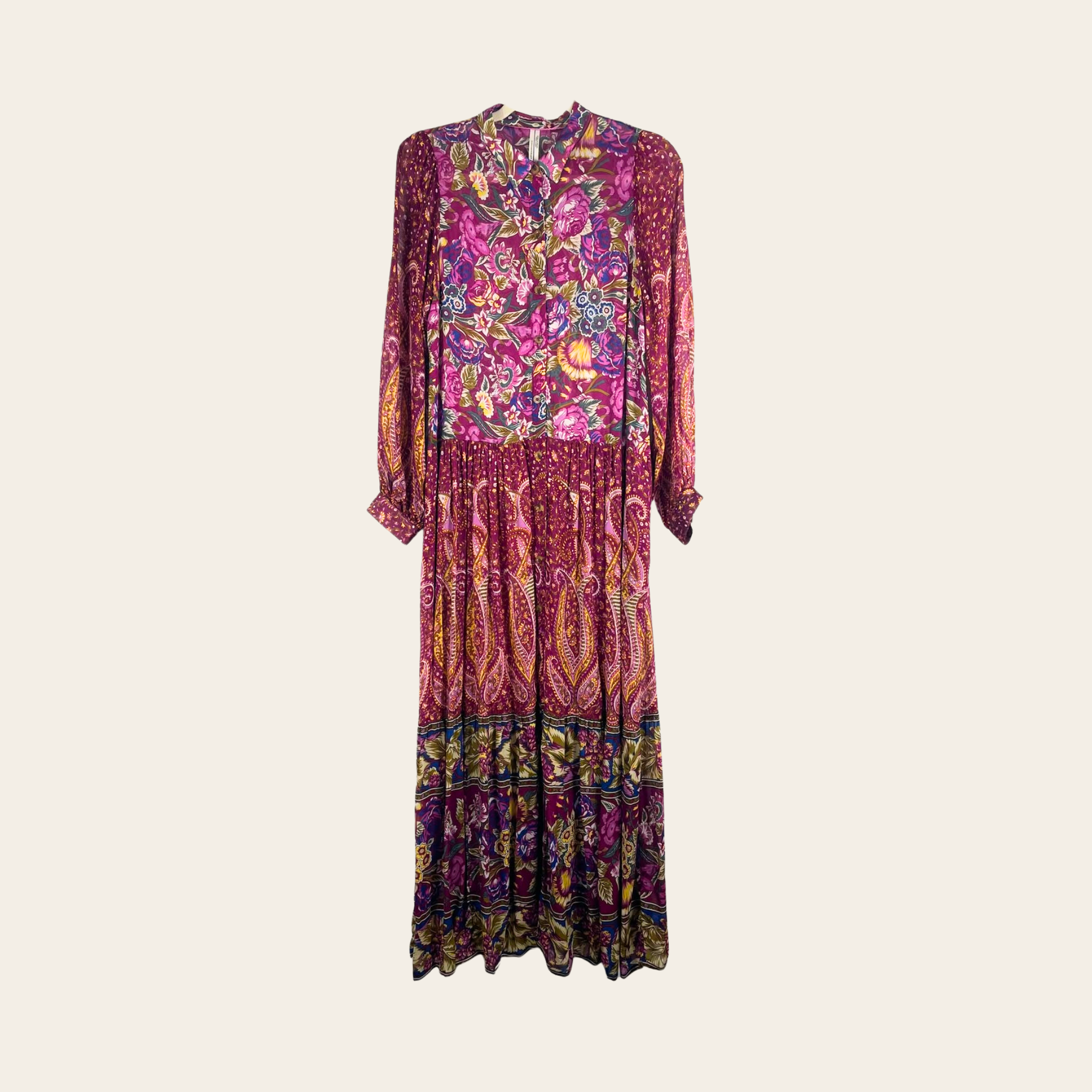 By Anthropologie – Robe Maxi Bohème Imprimée, XS