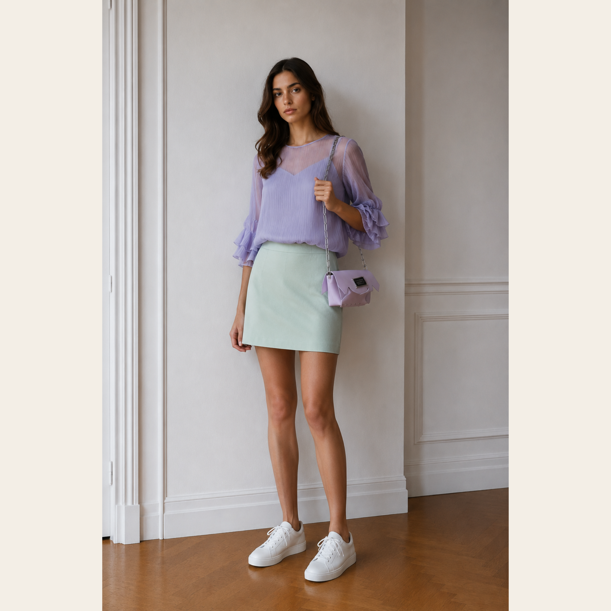 See By Chloé – Blouse Plissée à Manches Volants, FR 38, M