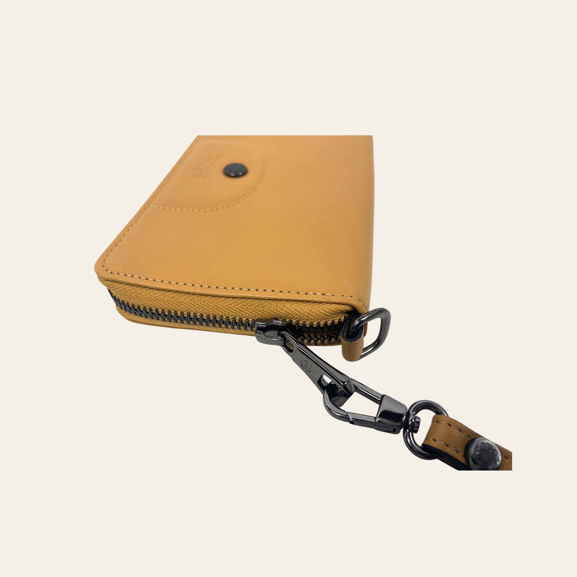 LONGCHAMP – Portefeuille Compact Zippé en Cuir