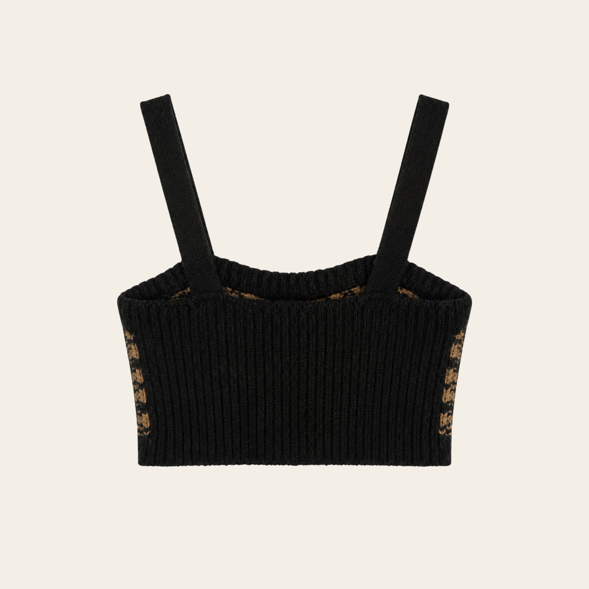 RED VALENTINO Bustier court en maille à carreaux, Taille S