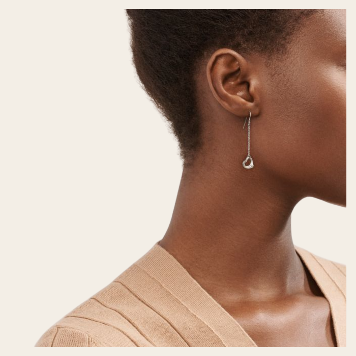 Tiffany & Co. par Elsa Peretti – Pendants d’oreilles Cœur ajouré en argent sterling