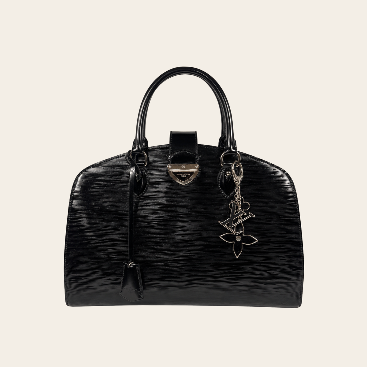 LOUIS VUITTON — Sac Pont-Neuf GM en cuir Épi Electric noir