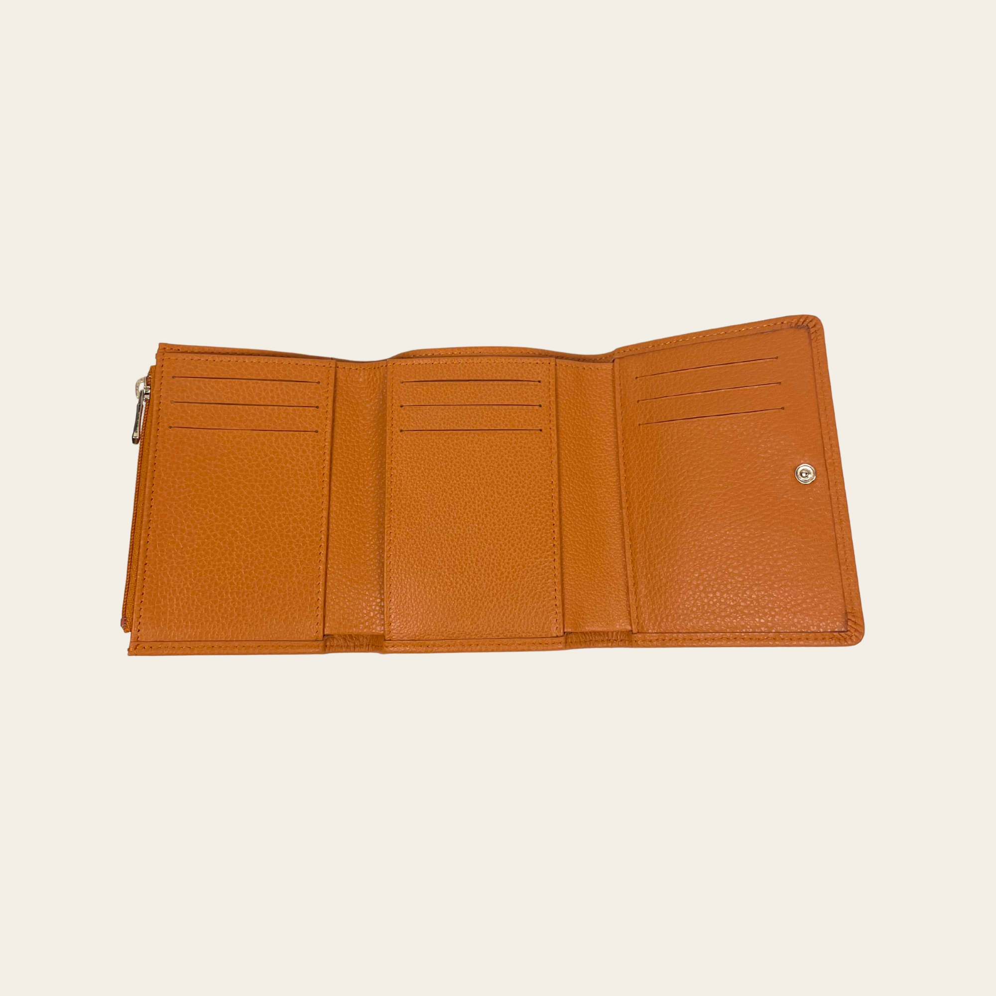 LONGCHAMP – Portefeuille Compact en Cuir Grainé