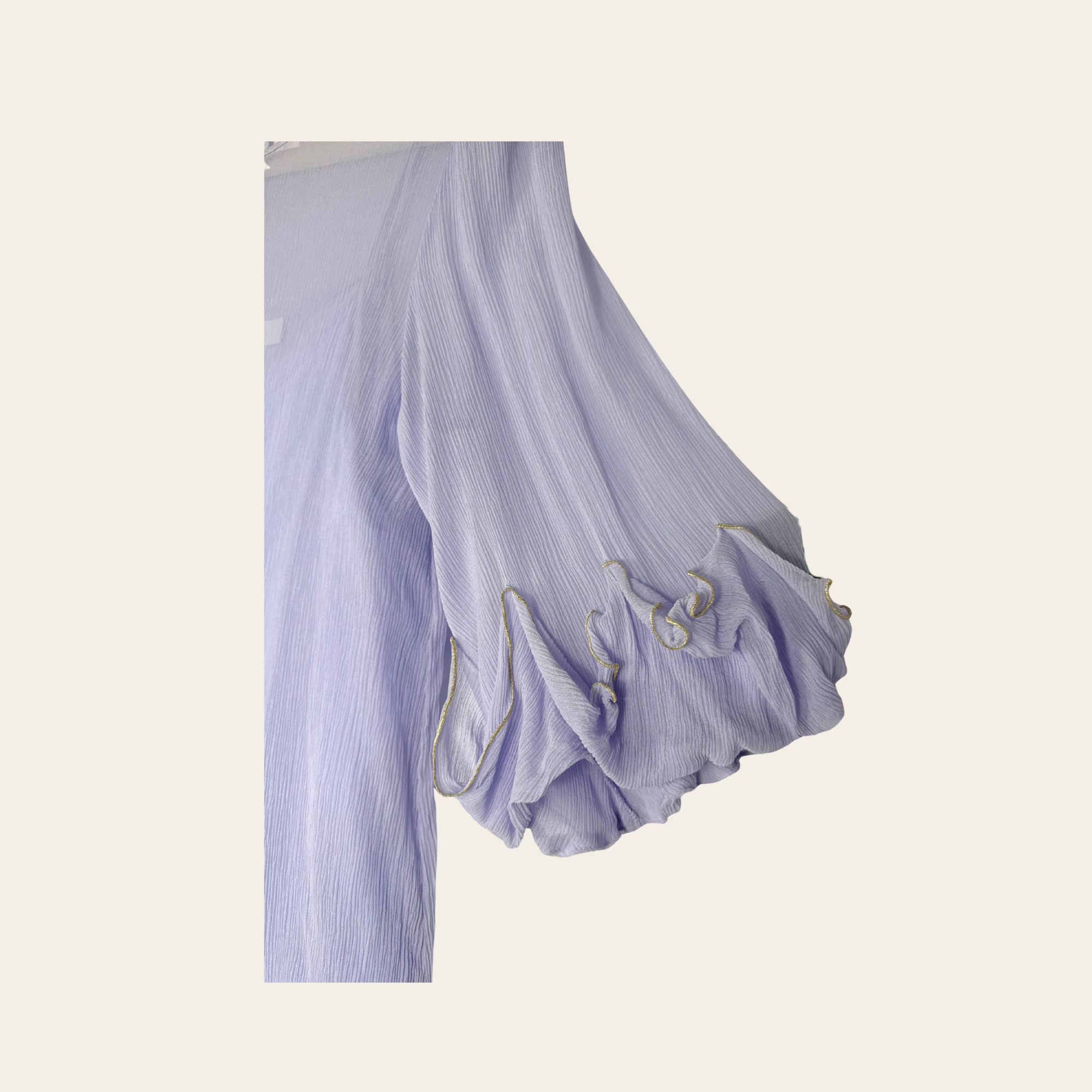See By Chloé – Blouse Plissée à Manches Volants, FR 38, M