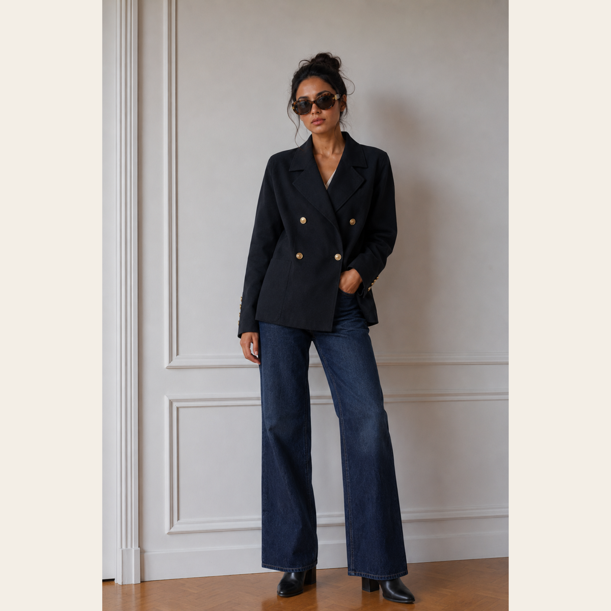 Smythe Les Vestes – Blazer Croisé Militaire, CA 4