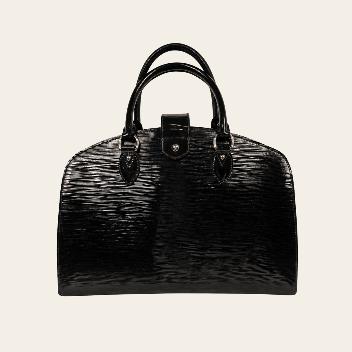 LOUIS VUITTON — Sac Pont-Neuf GM en cuir Épi Electric noir