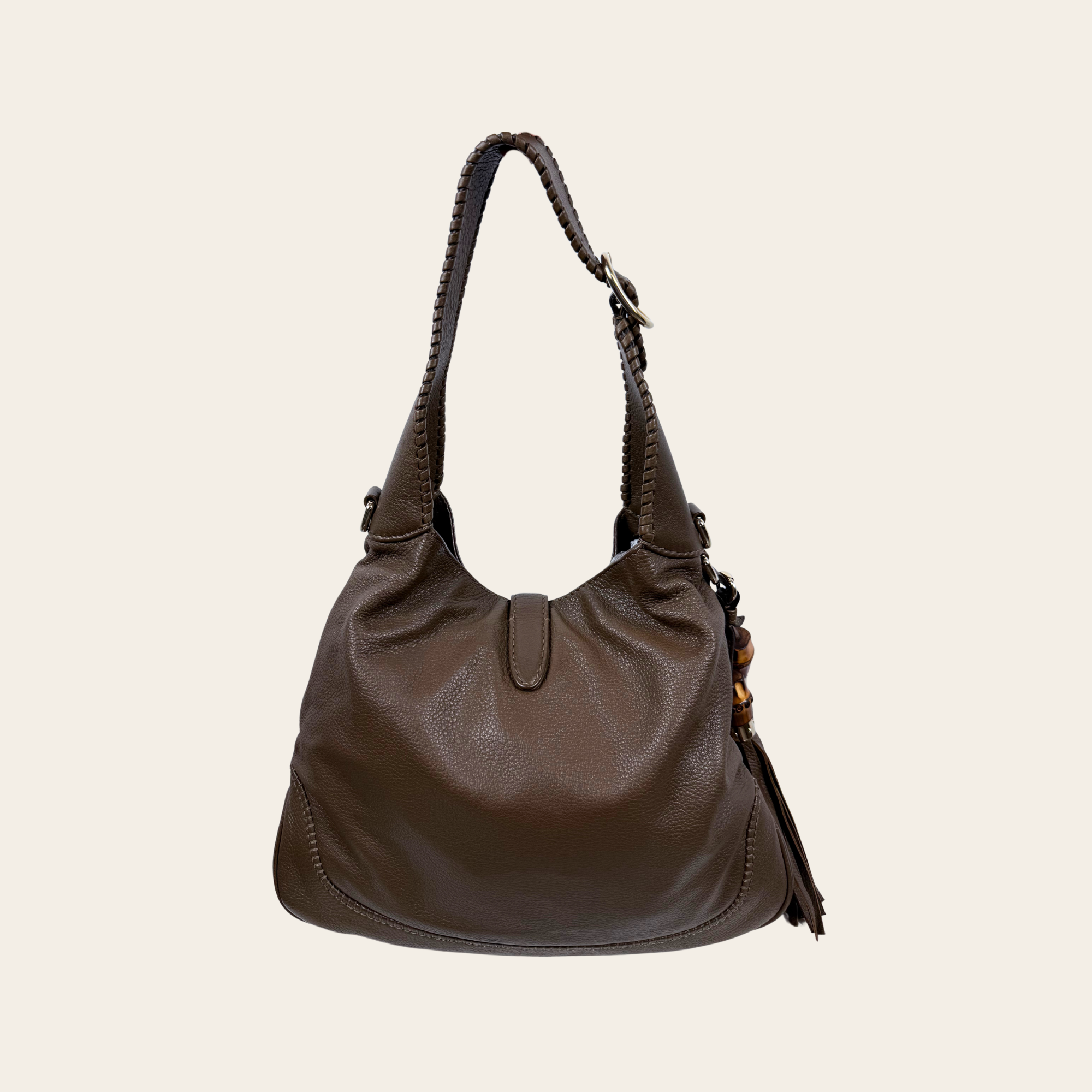 Gucci – New Jackie Hobo Bag en cuir brun