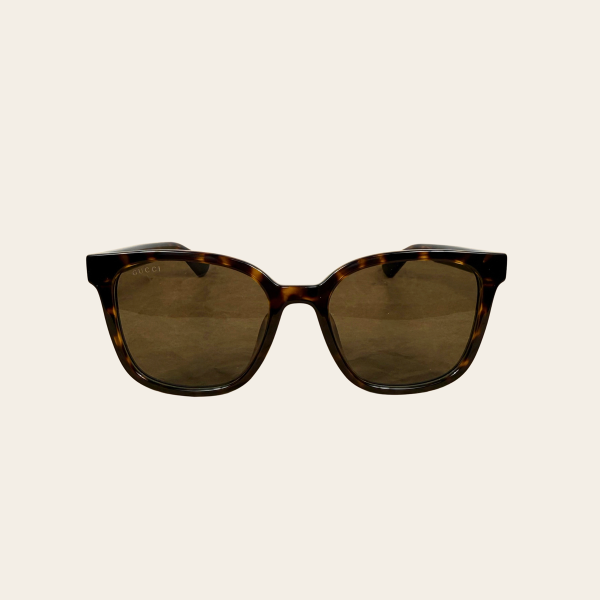 GUCCI — Lunettes de soleil carrées GG1346SK en acétate écaille, Taille 56