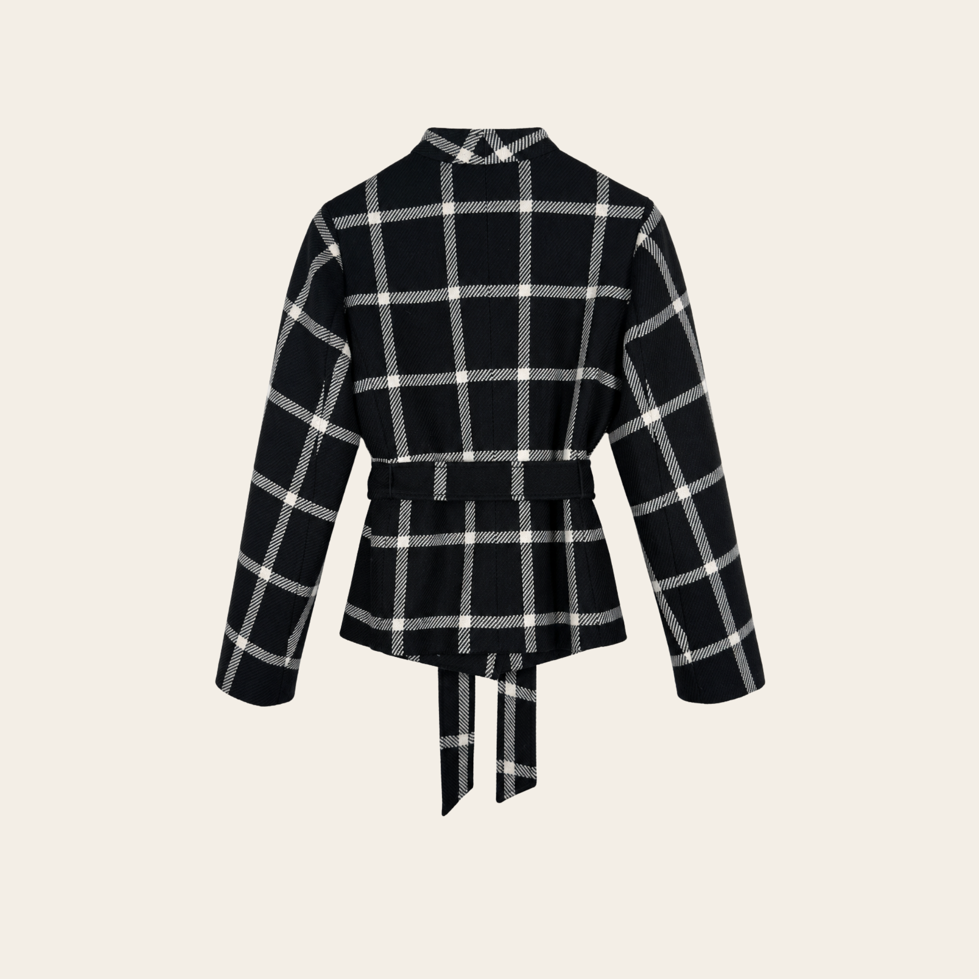 MAX MARA – Veste à Carreaux Laine & Cachemire