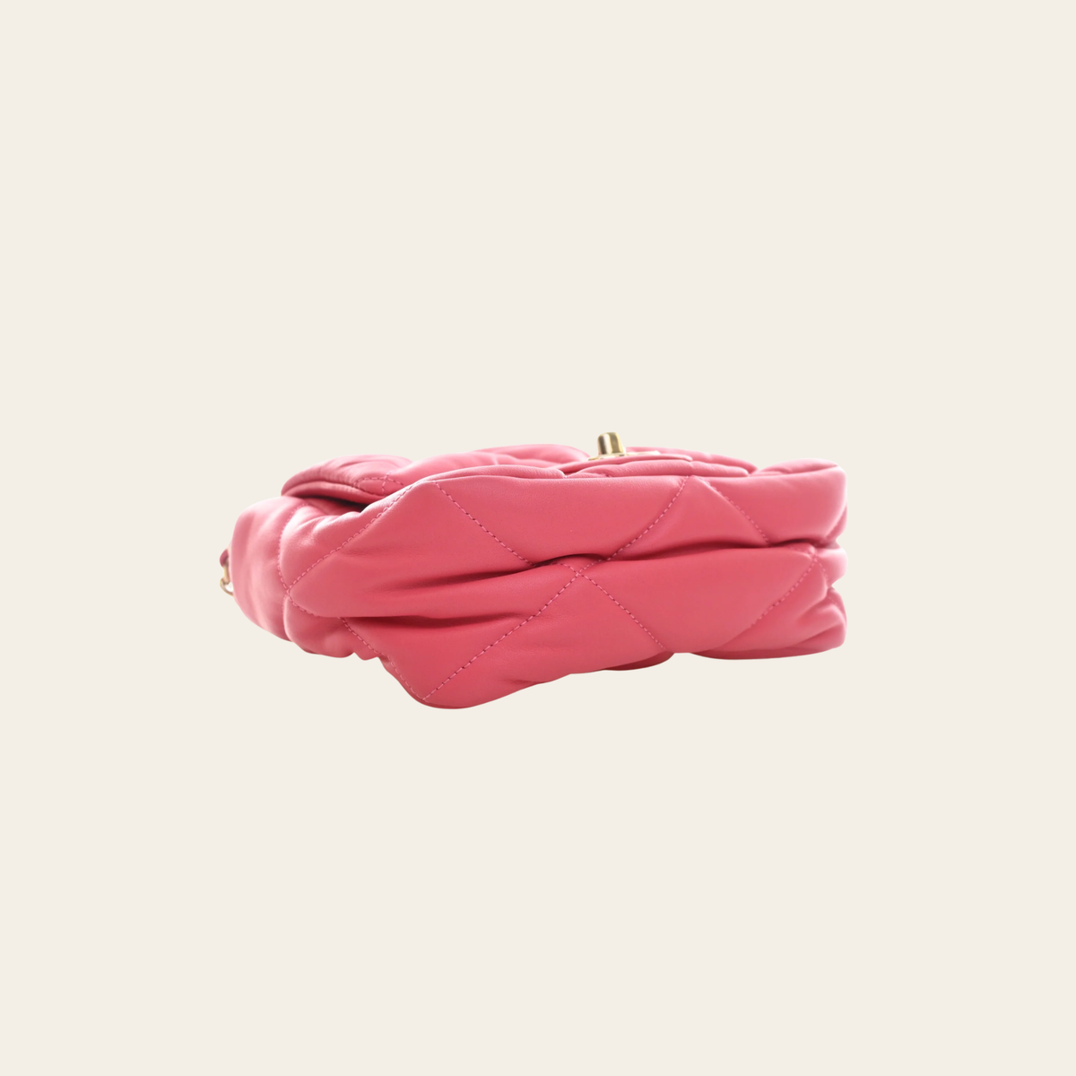 CHANEL Mini Calfskin Square Bubbly Flap Bag