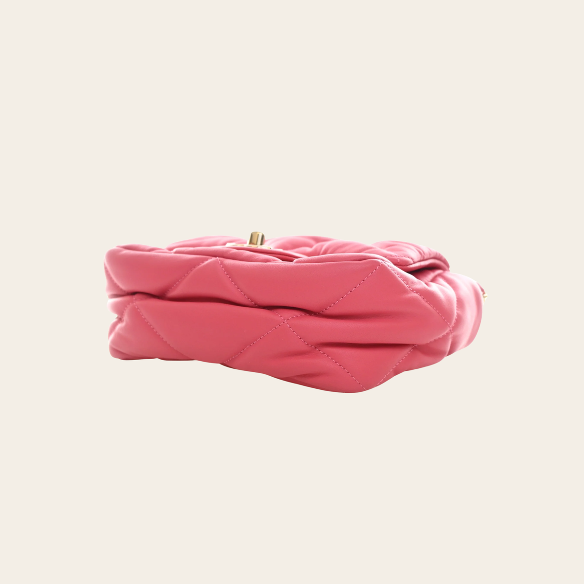 CHANEL Mini Calfskin Square Bubbly Flap Bag