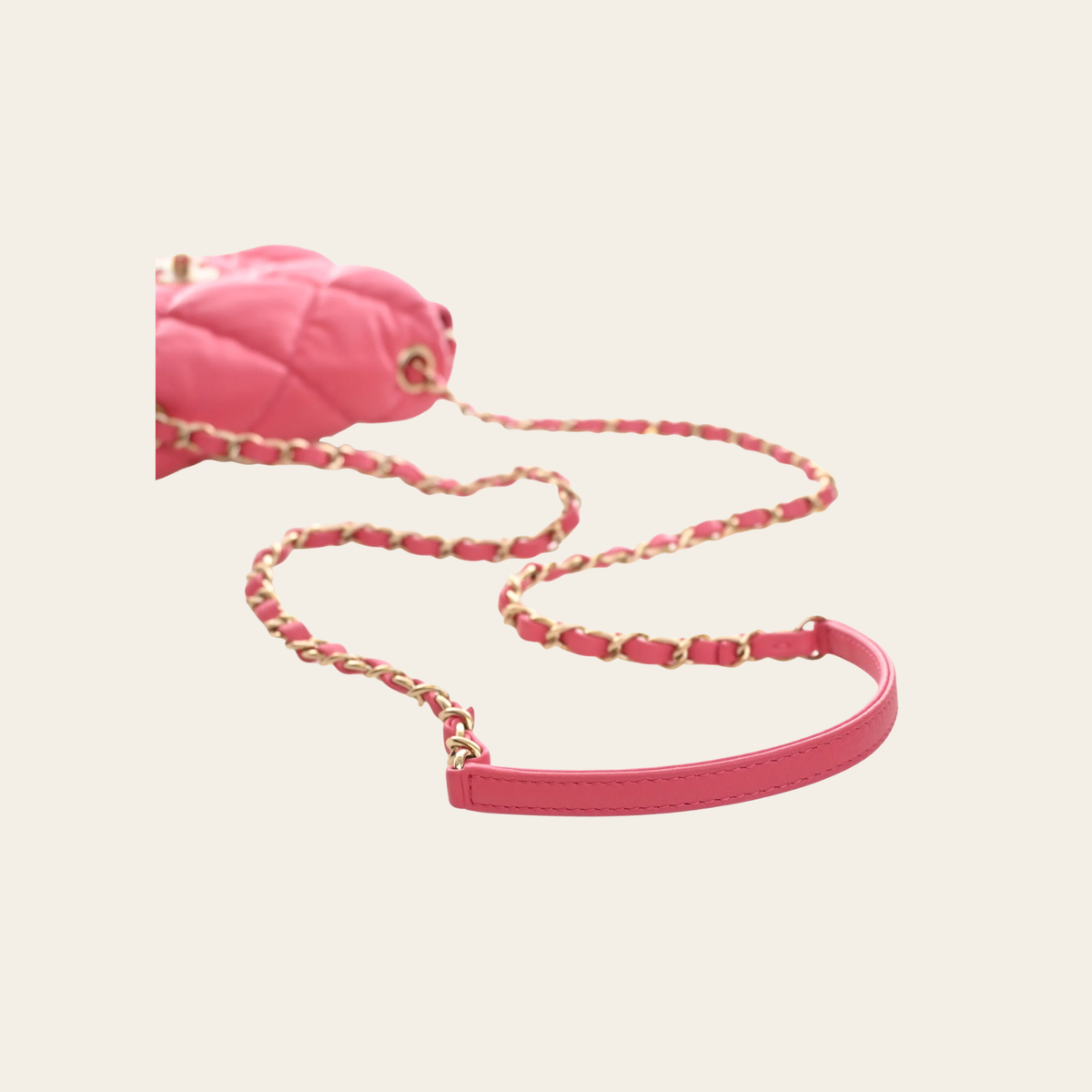 CHANEL Mini Calfskin Square Bubbly Flap Bag