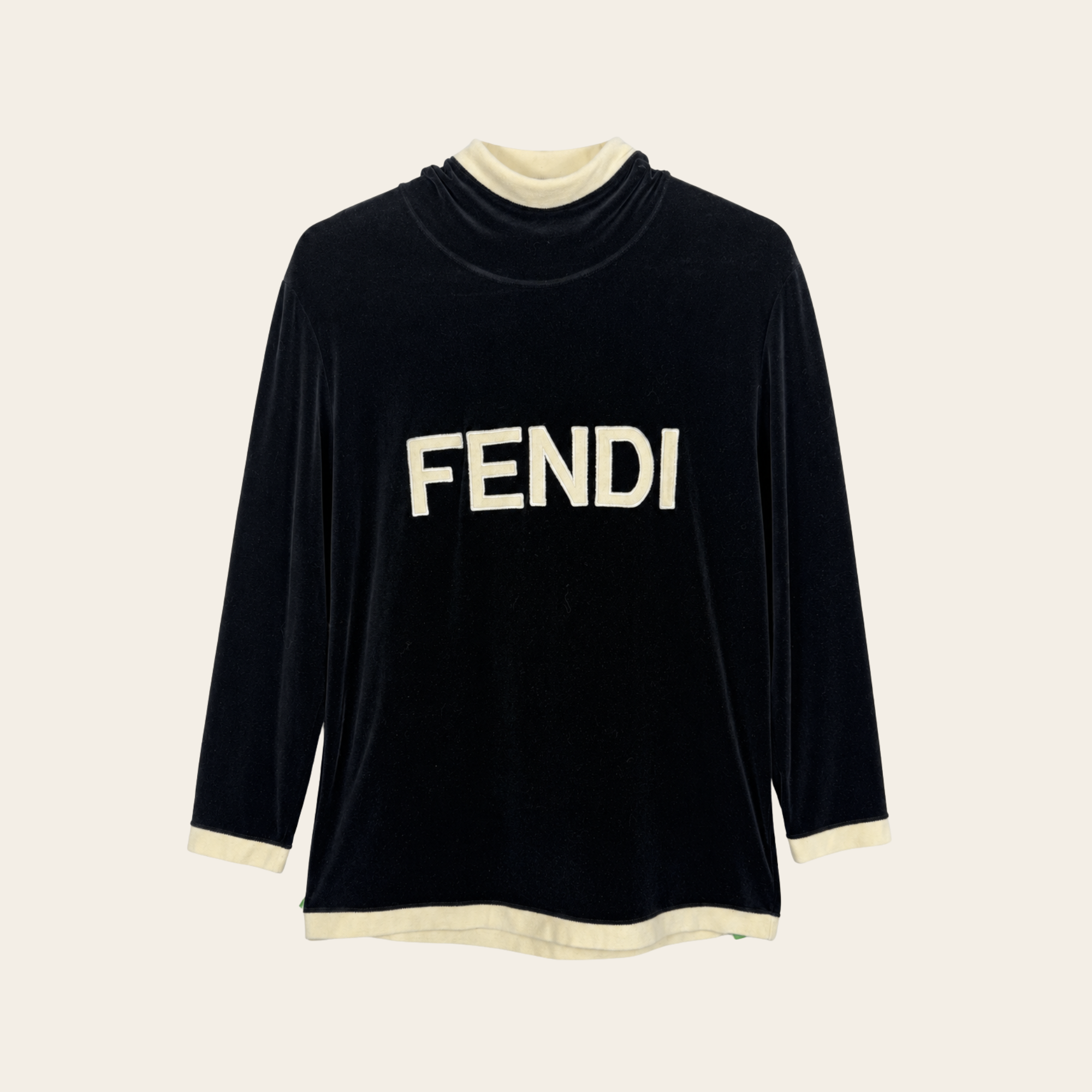 FENDI – Veste Vintage Logo en Velours
