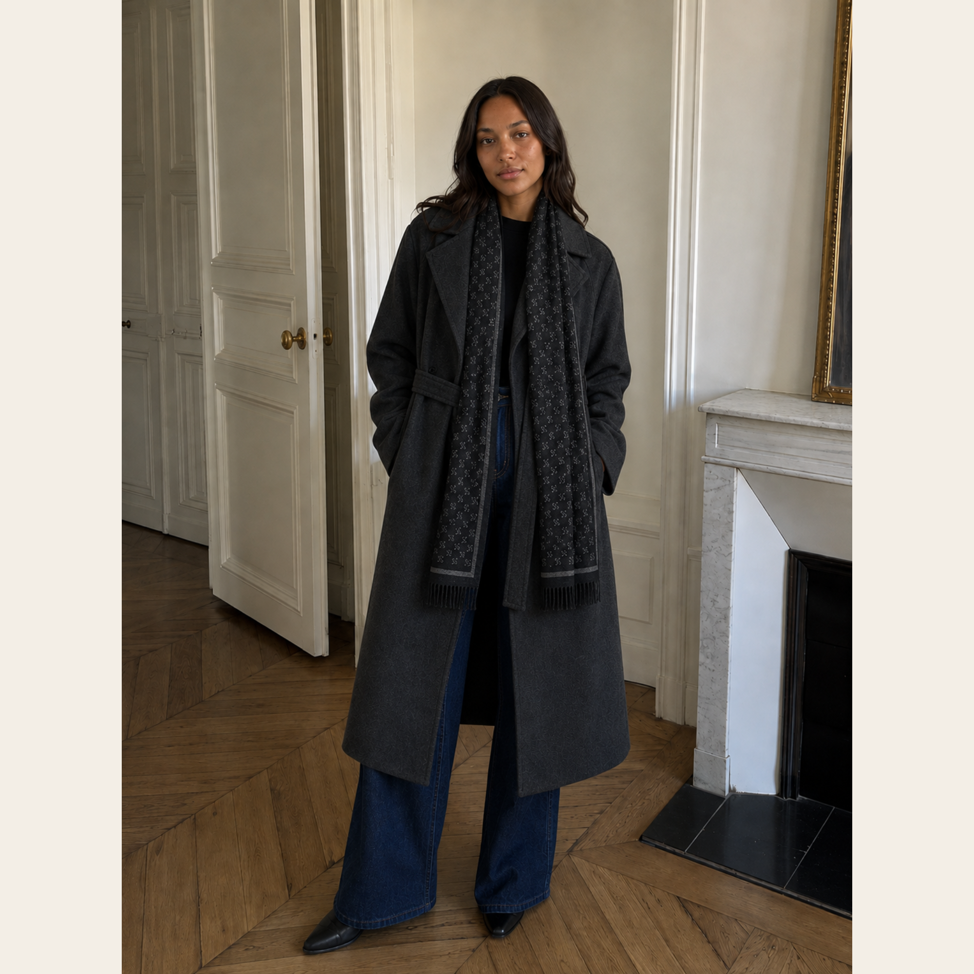 Weekend Max Mara – Manteau Long Ceinturé en Laine, IT 42, M