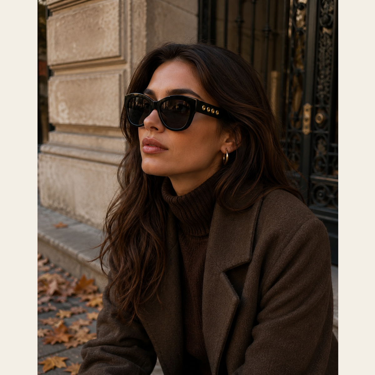 Alexander McQueen - MQ021S Studded Oversized Sunglasses